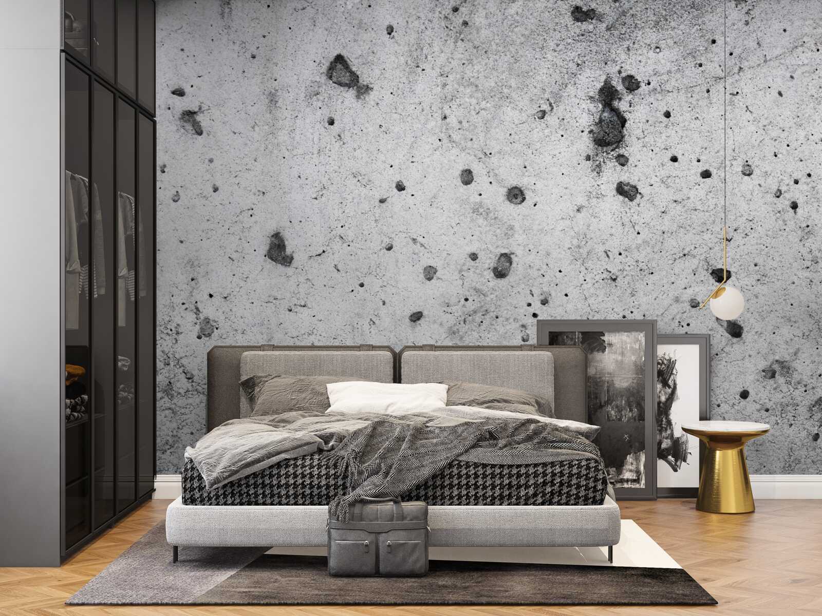 Papier peint mur en béton avec des marques sombres