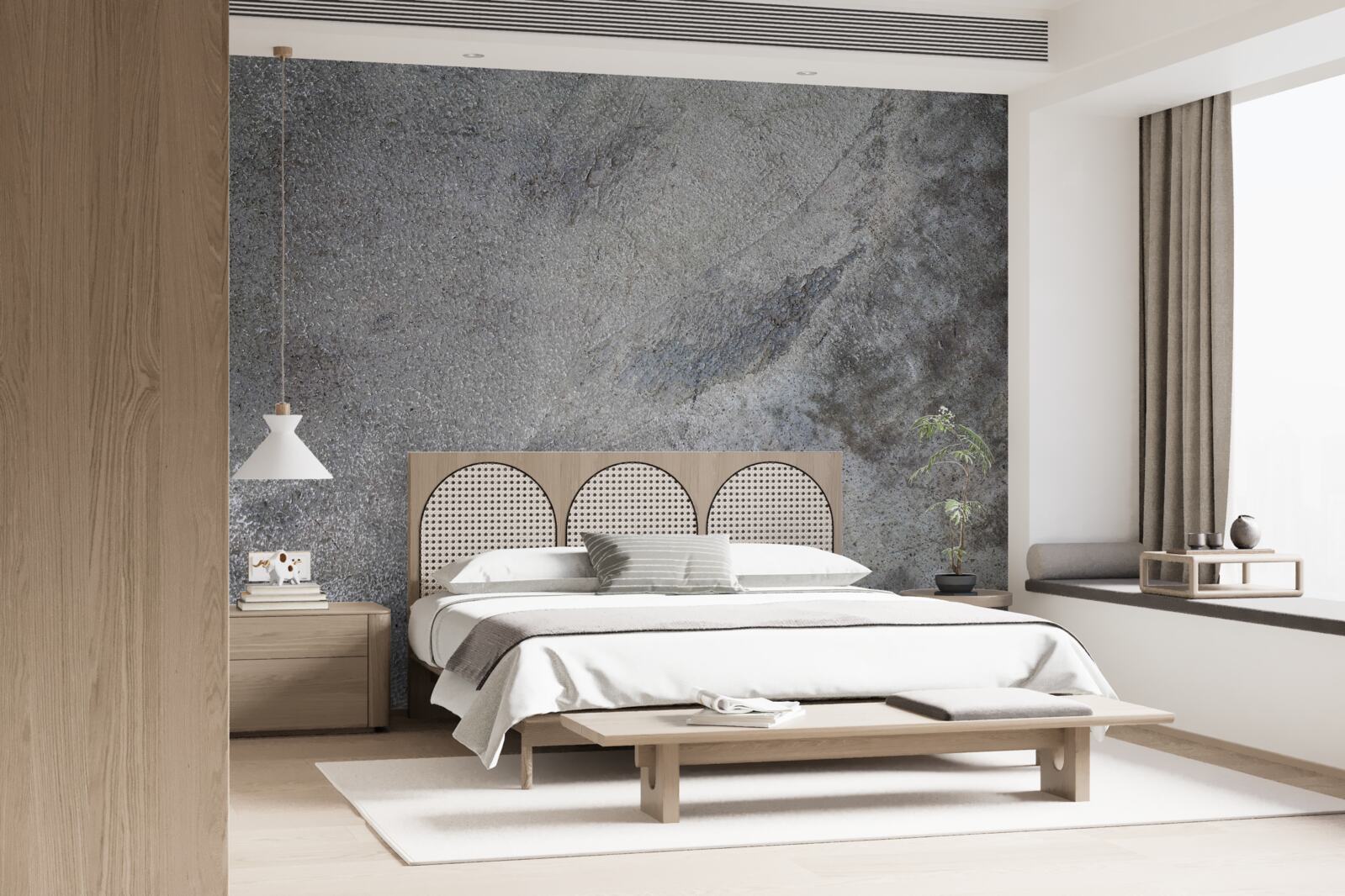 Papier peint Mur en ciment poli