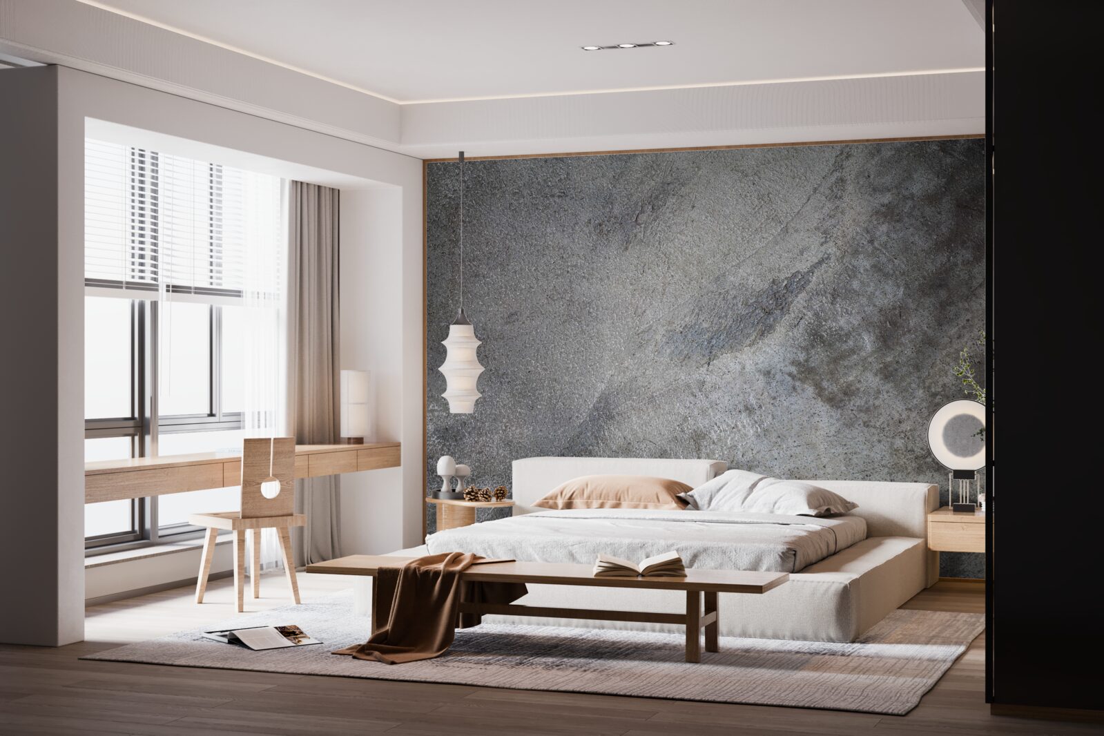 Papier peint Mur en ciment poli