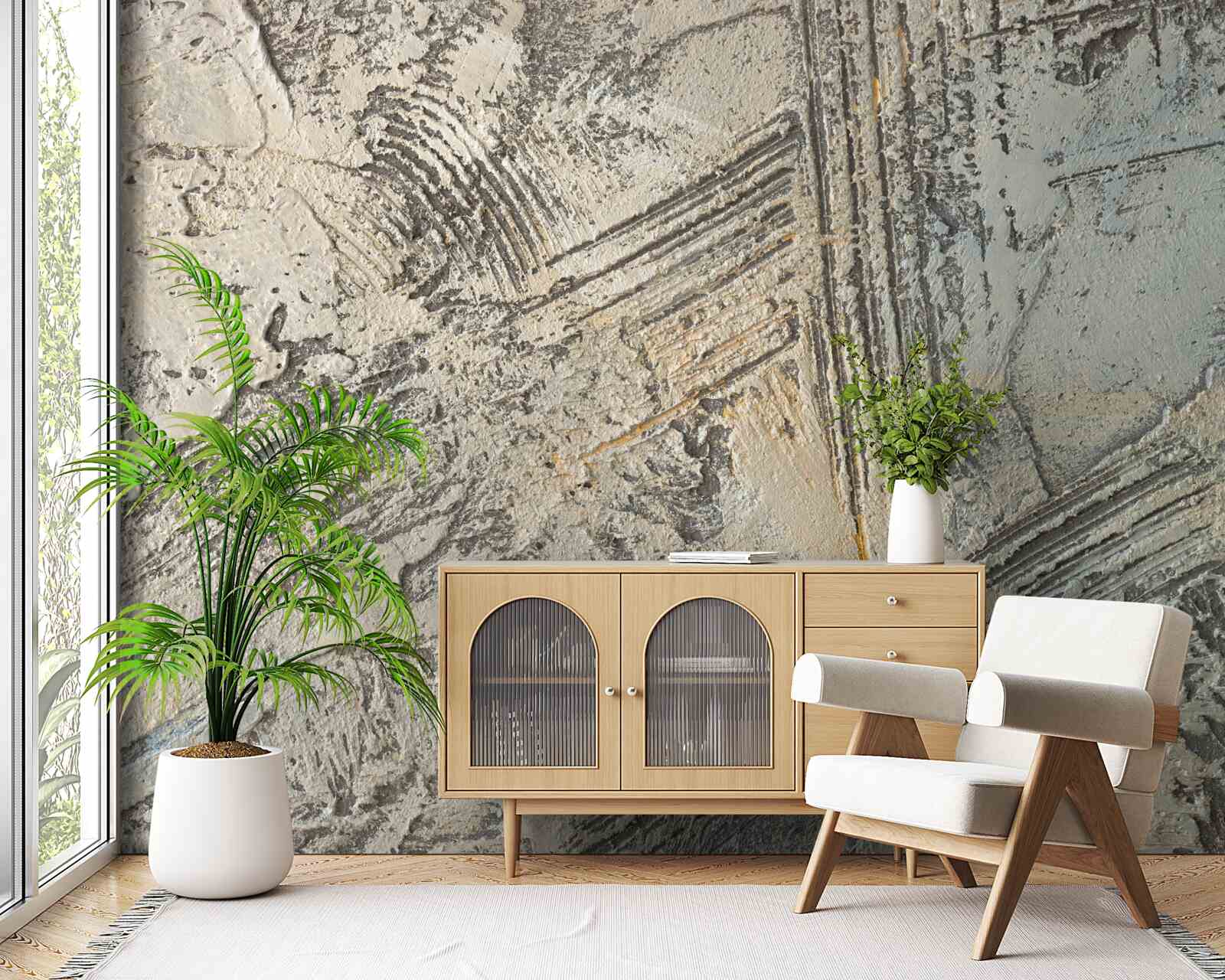 Papier peint plâtre décoratif unique