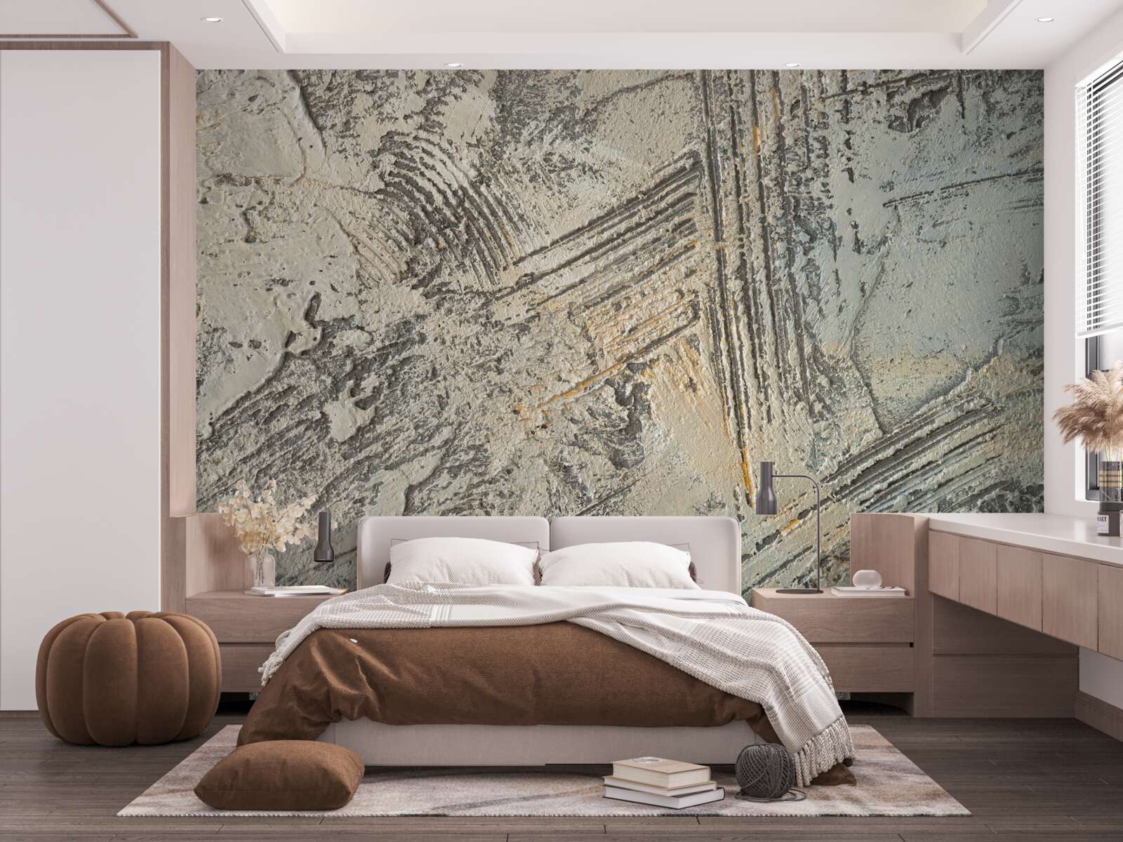 Papier peint plâtre décoratif unique