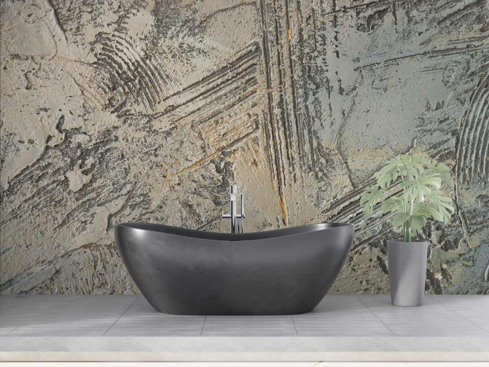 Papier peint plâtre décoratif unique