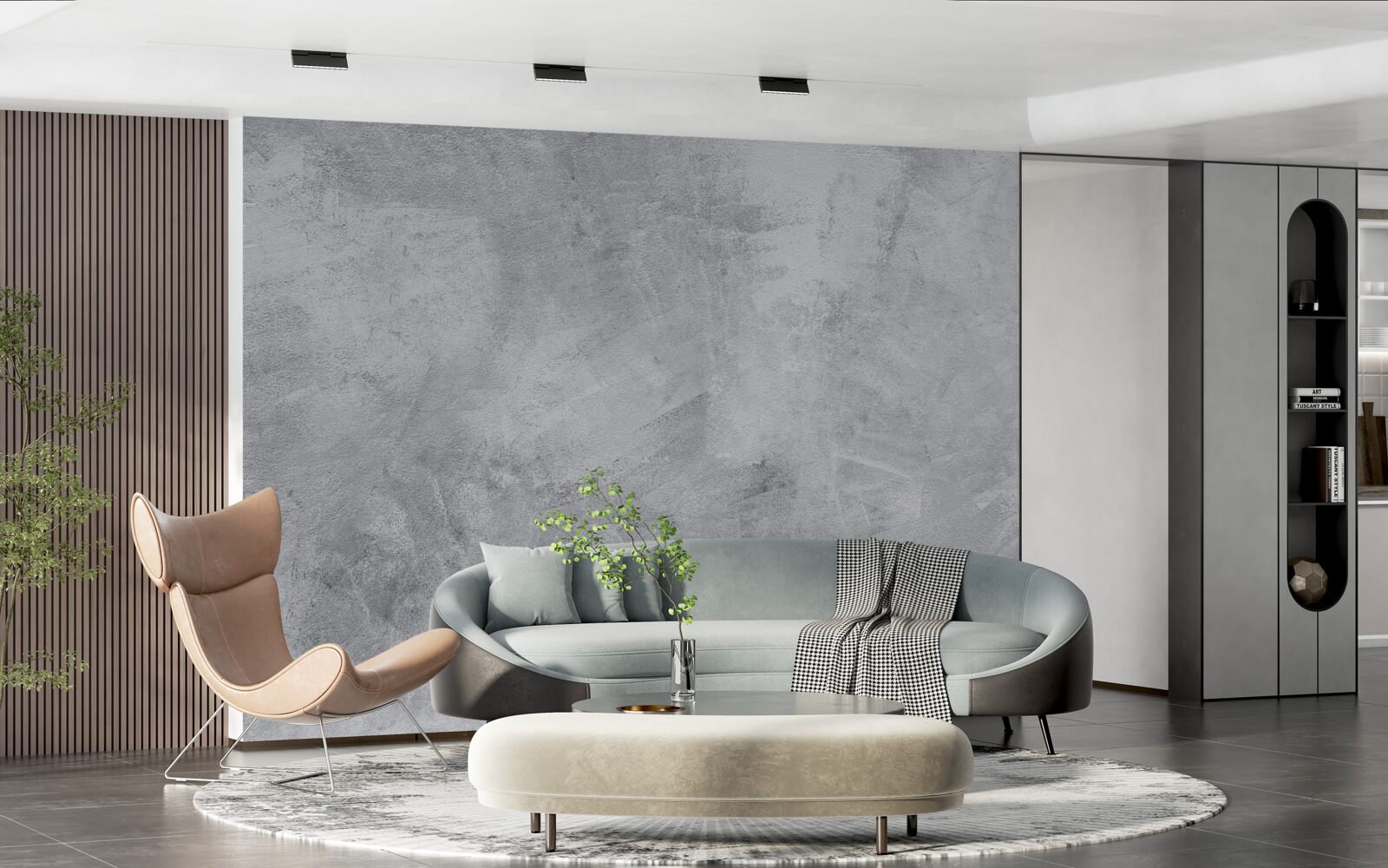 Papier peint Mur de style loft en plâtre