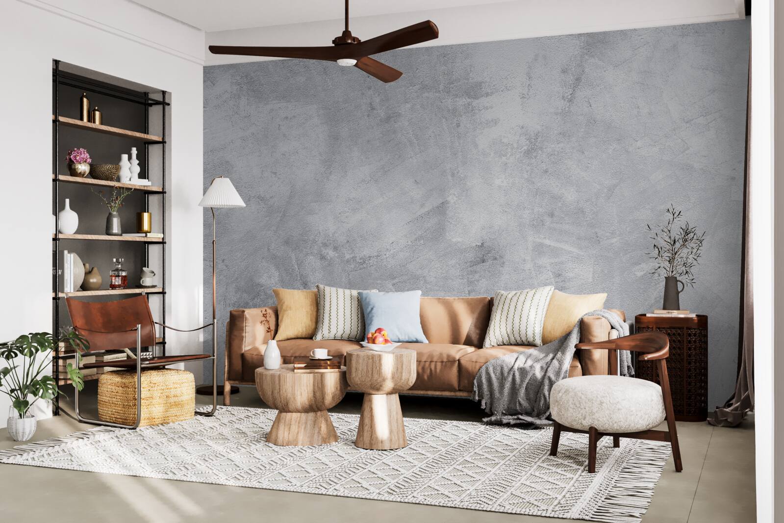 Papier peint Mur de style loft en plâtre