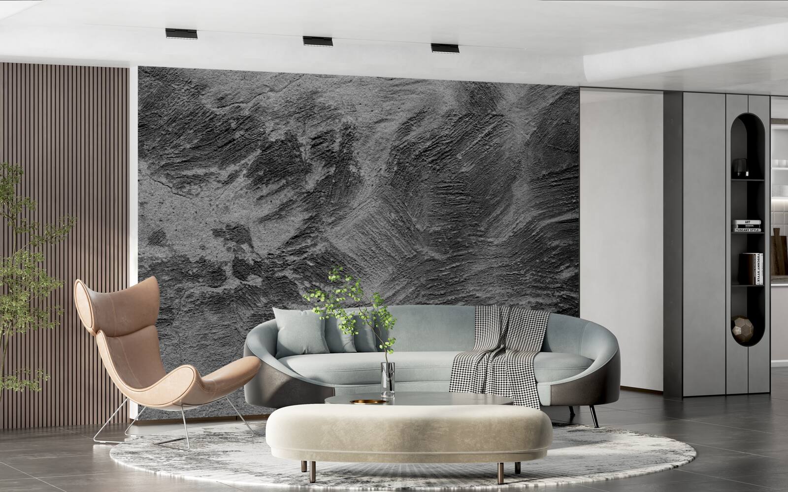 Papier peint bandes décoratives dans les tons clairs et foncés