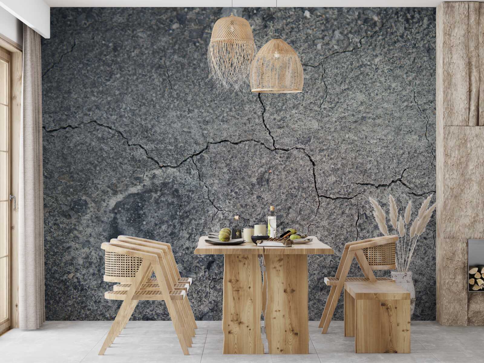 Papier peint l'état de sécheresse du sol