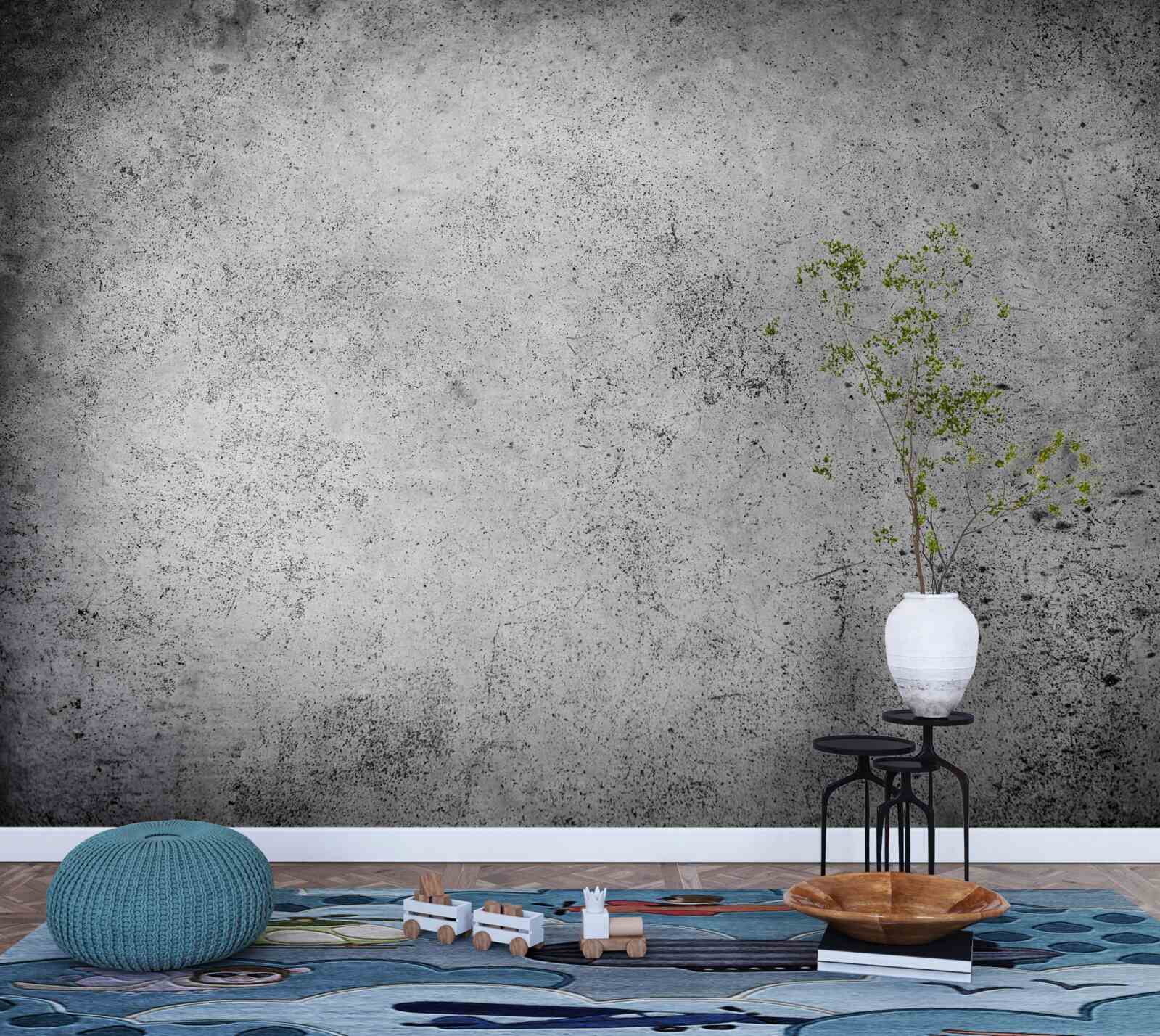 Papier peint ancienne barrière grise