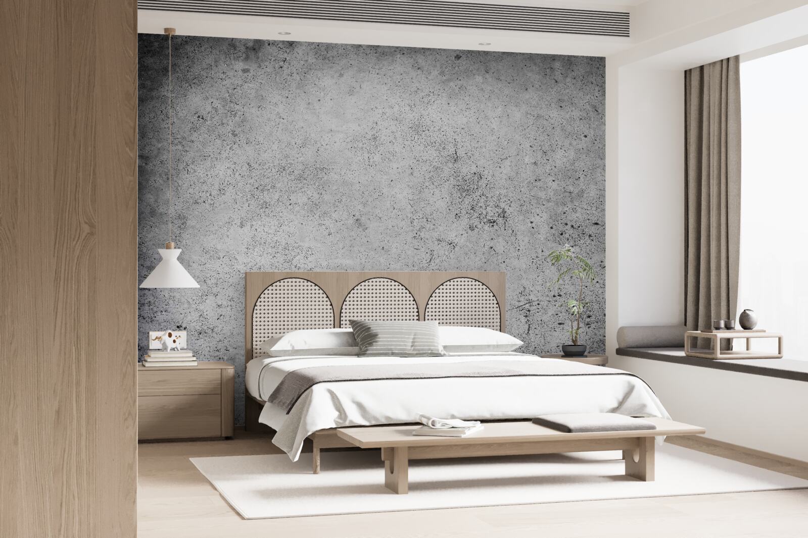 Papier peint ancienne barrière grise