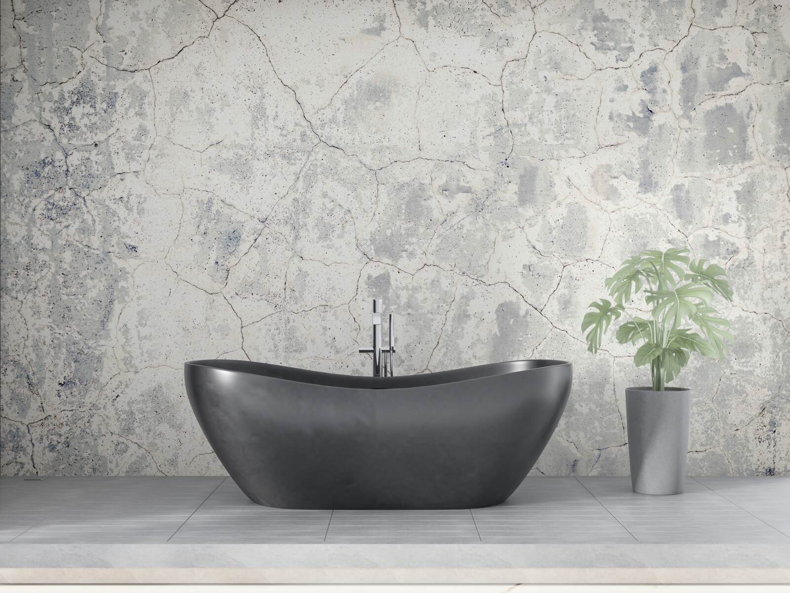 Papier peint sur la barrière de ciment