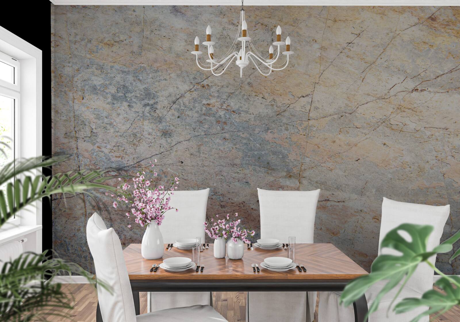 Papier peint placage de grès