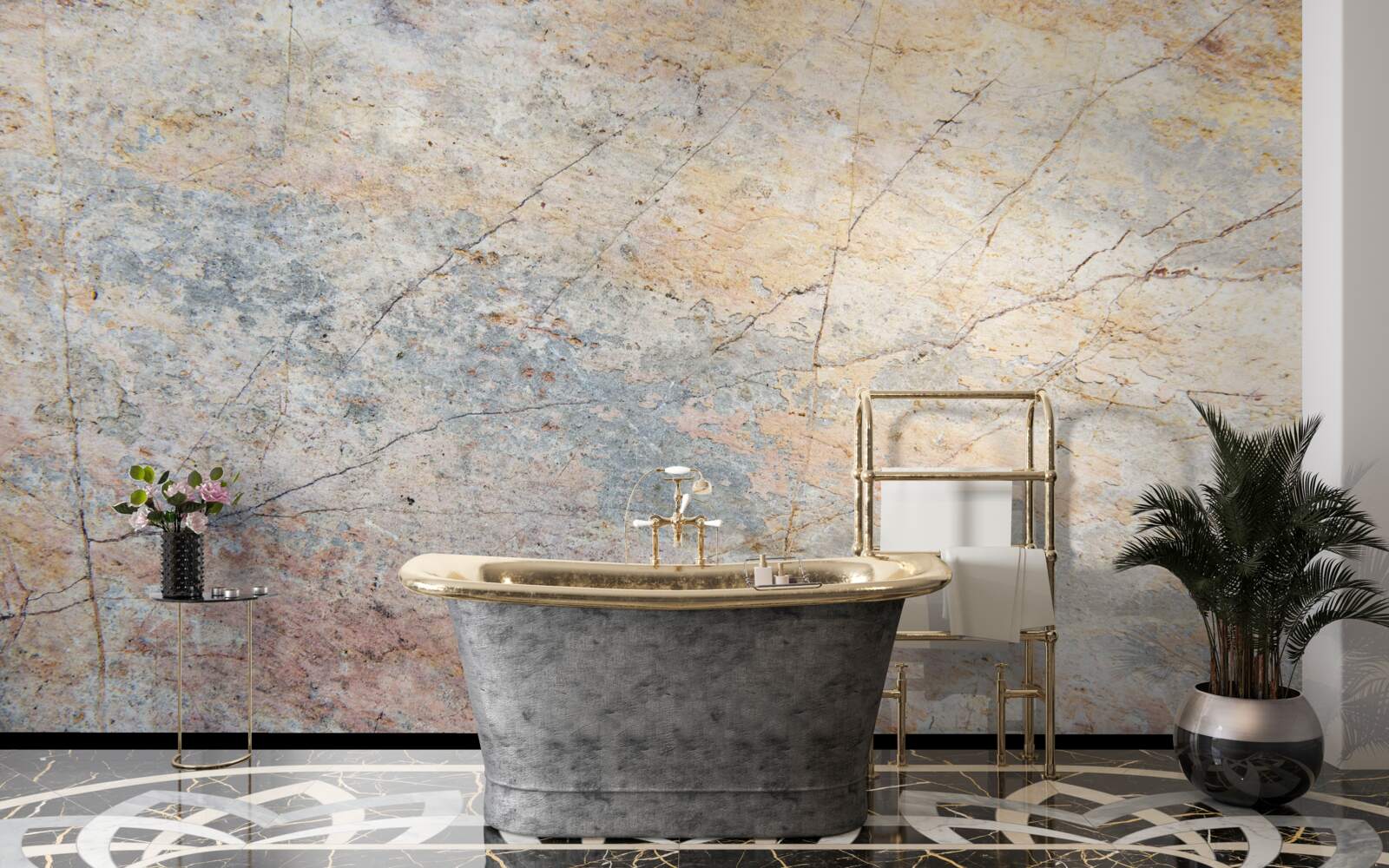 Papier peint placage de grès