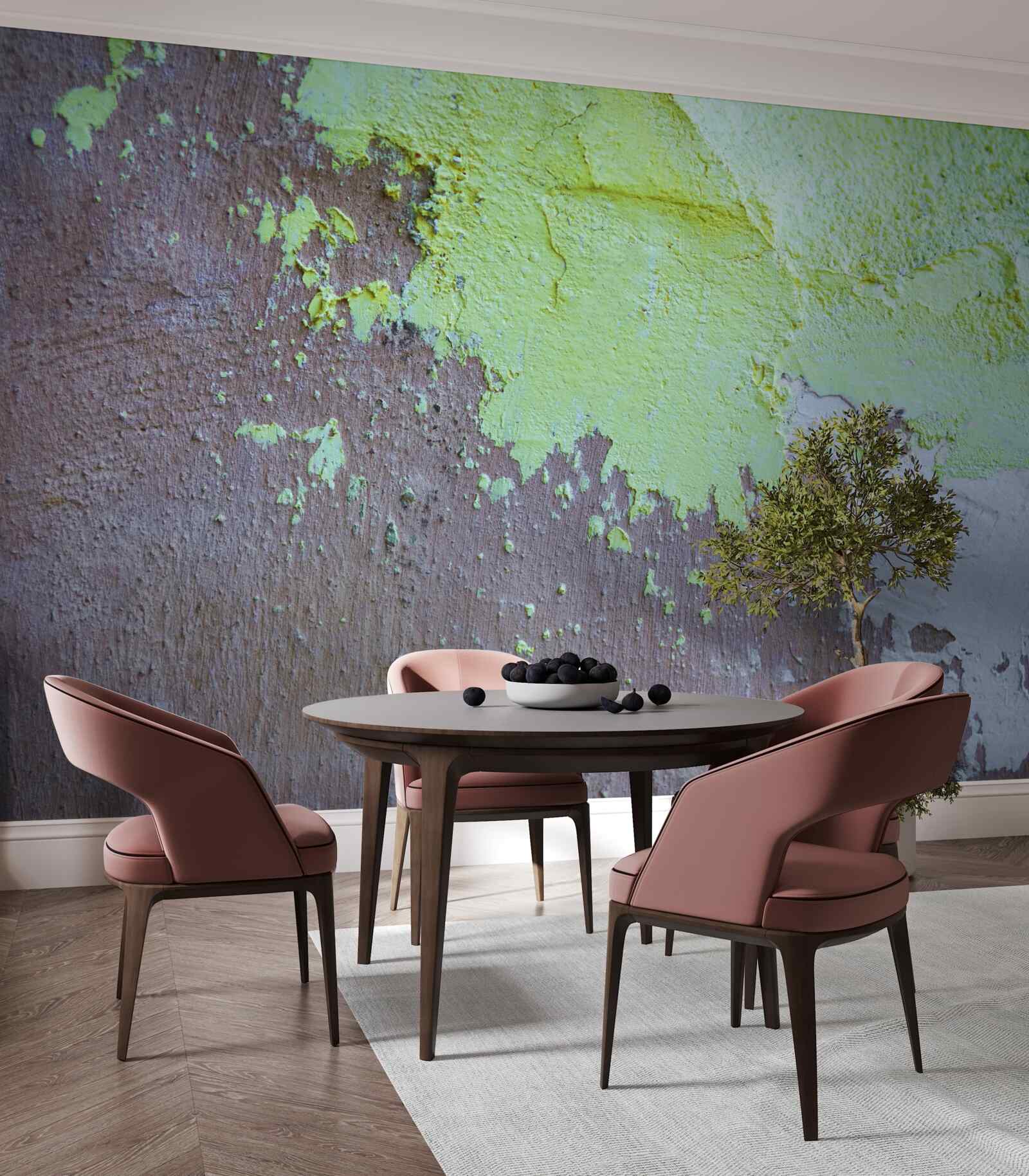 Papier peint plâtre décoratif foncé