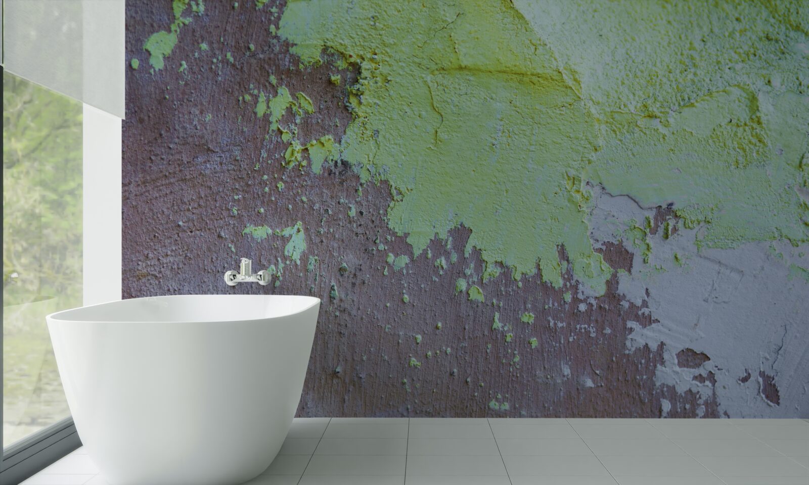 Papier peint plâtre décoratif foncé