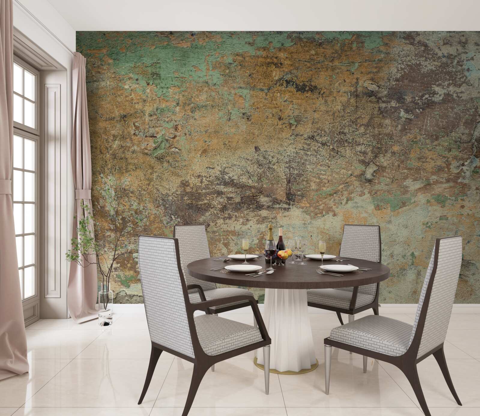 Papier peint Mur avec rouille abstraite