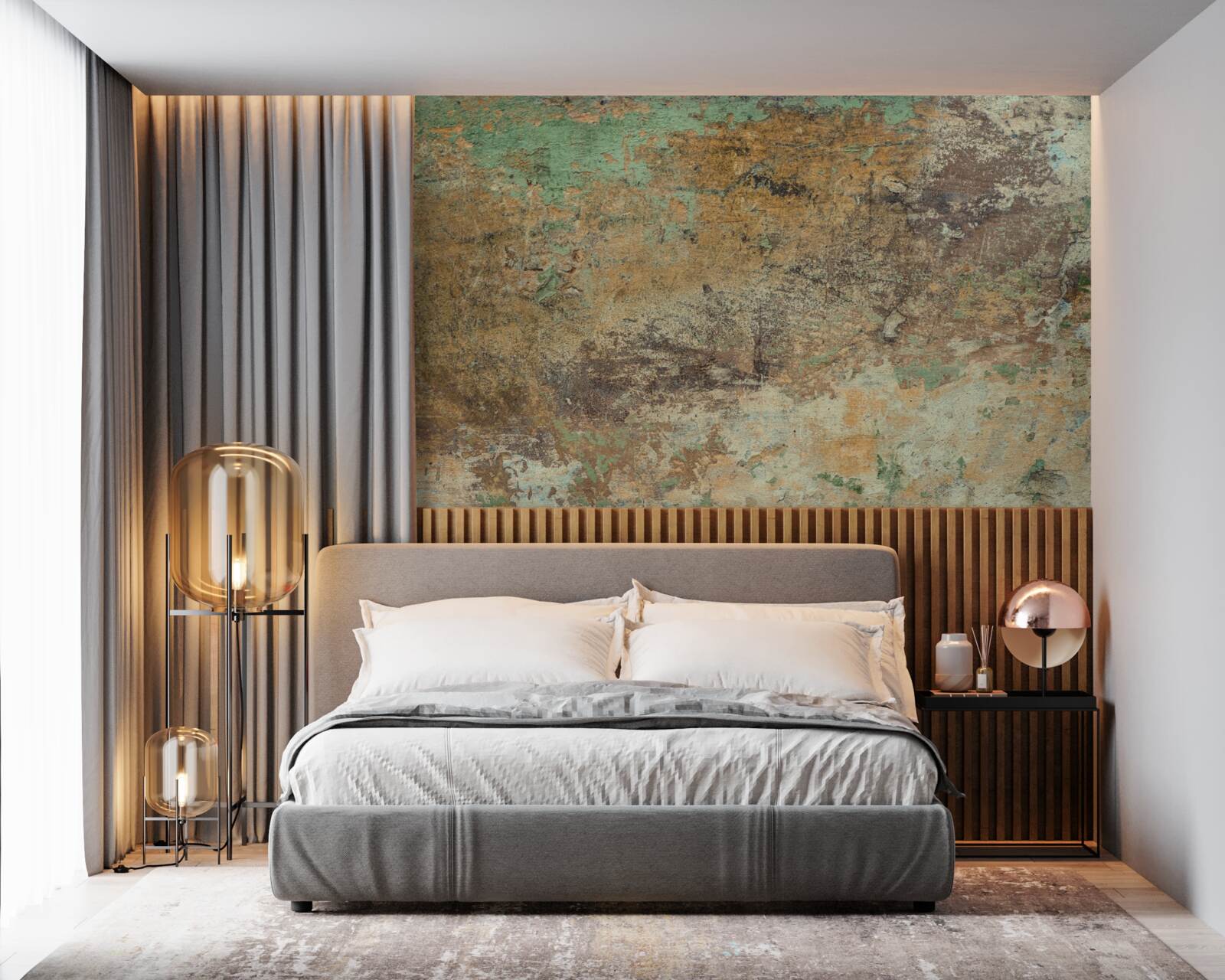 Papier peint Mur avec rouille abstraite