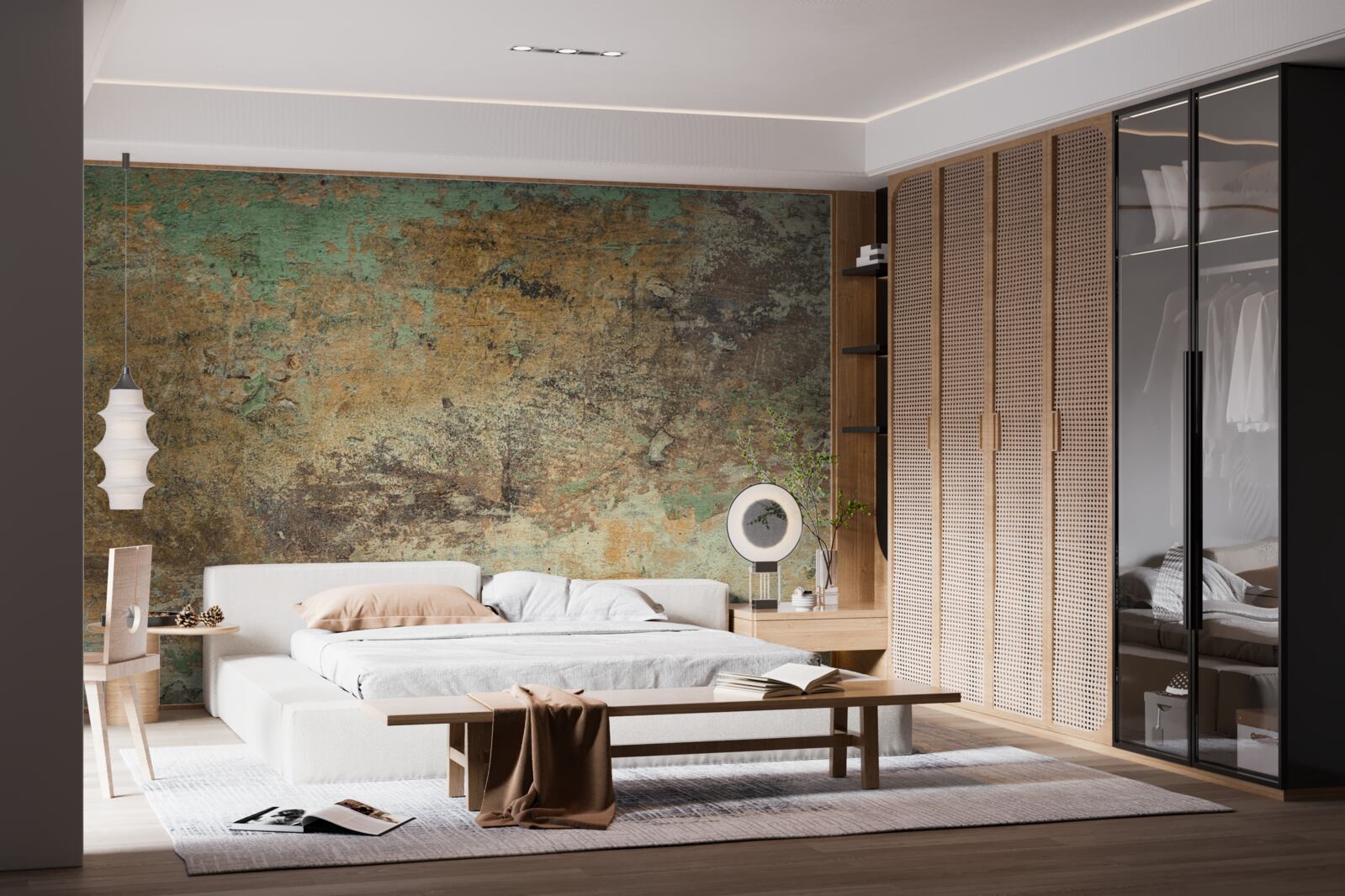 Papier peint Mur avec rouille abstraite