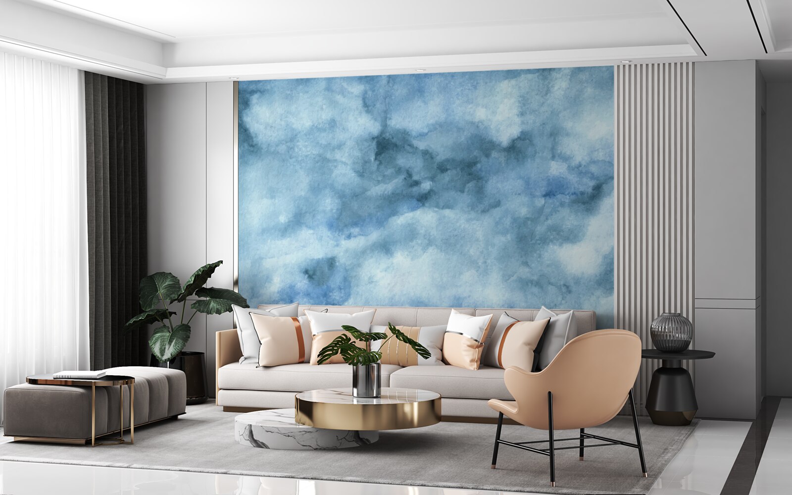 Papier peint faible nébuleuse de nuages