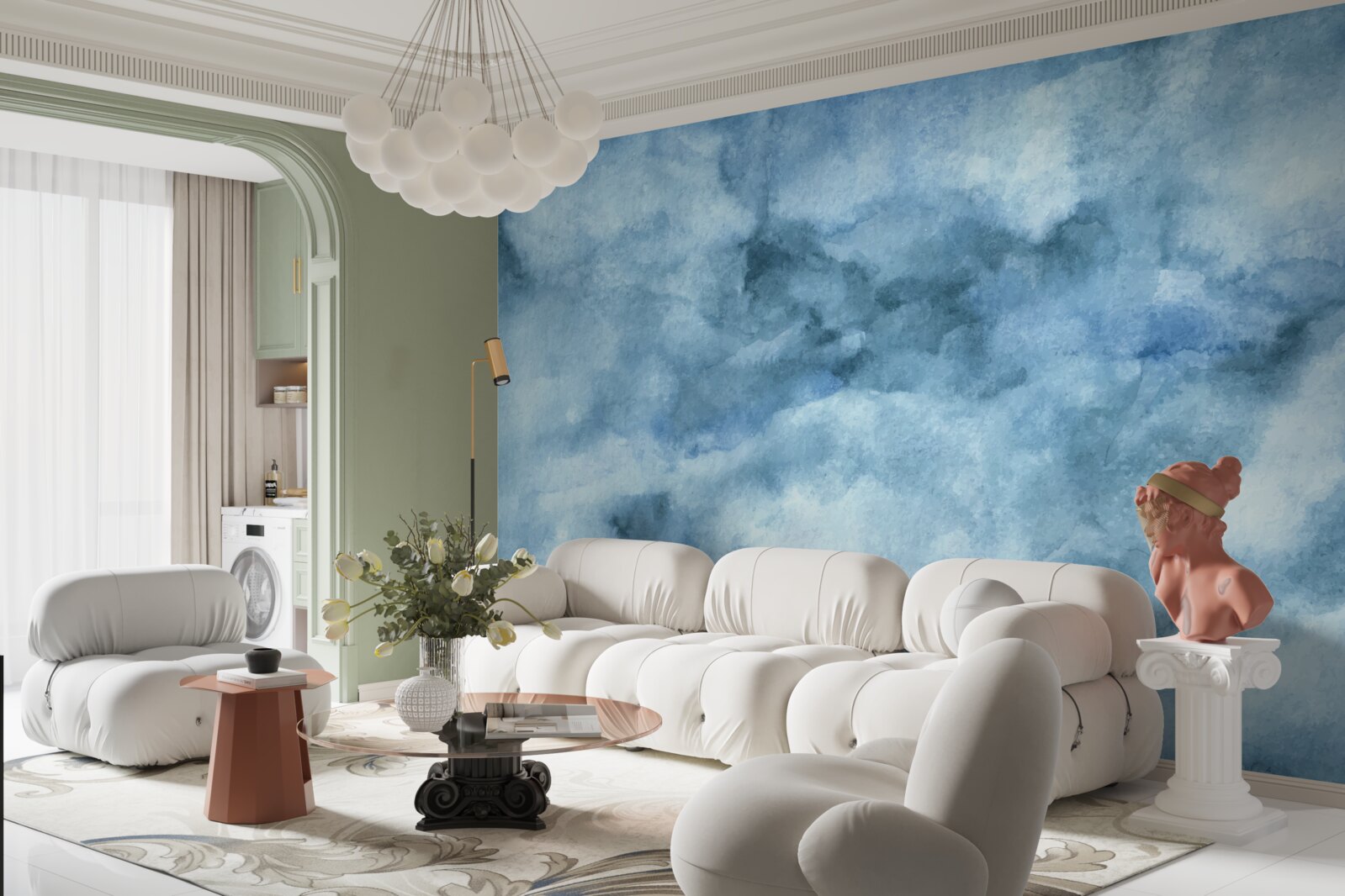 Papier peint faible nébuleuse de nuages