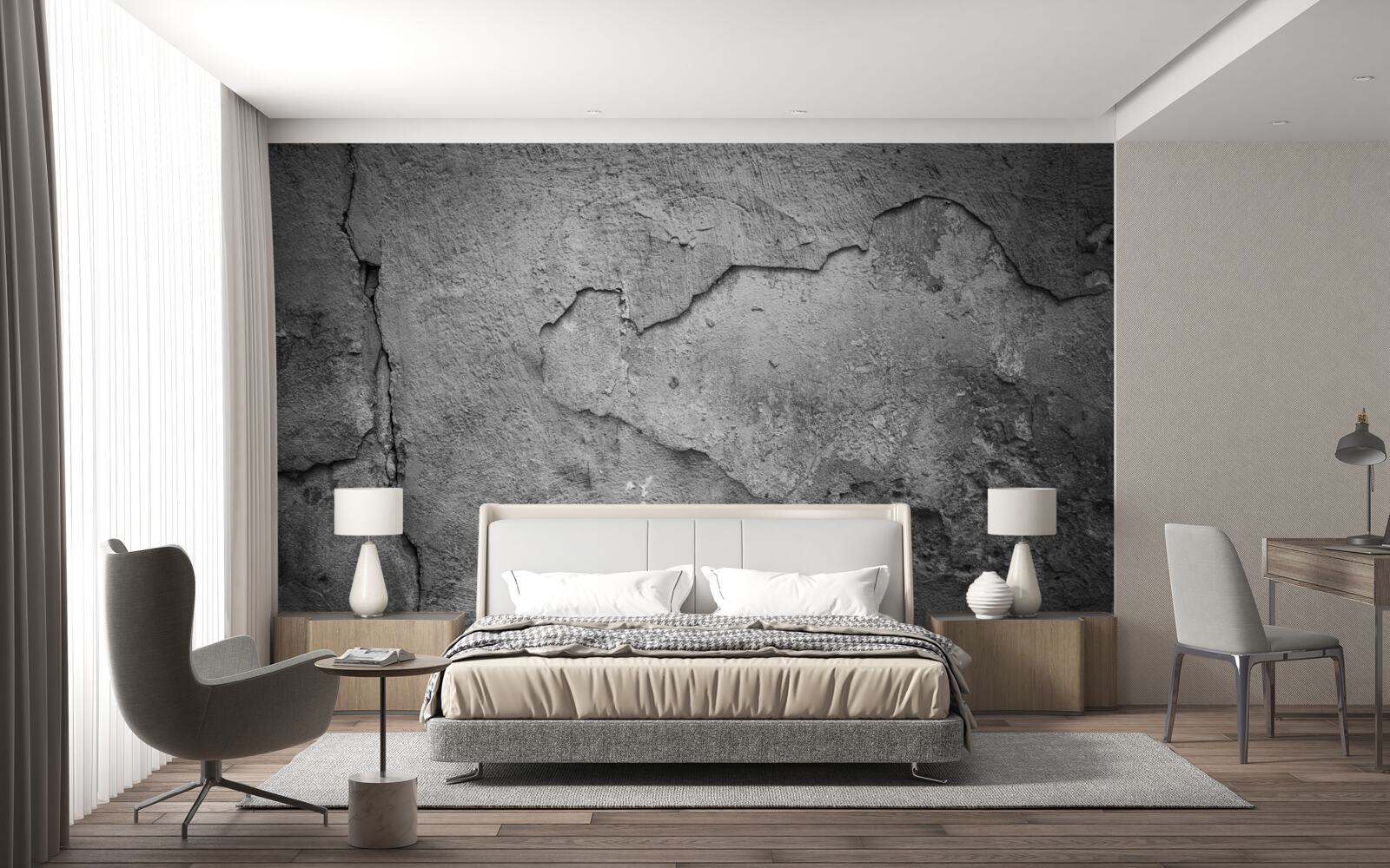 Papier peint ancienne barrière en ruine