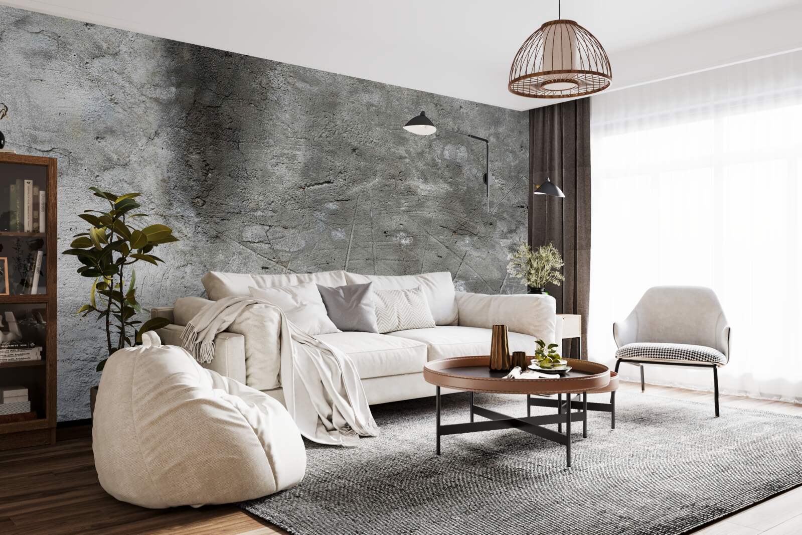 Papier peint fond avec une teinte gris sale