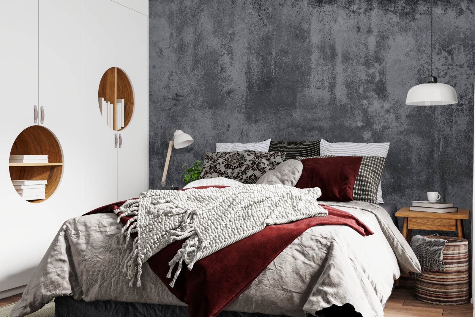 Papier peint la texture du mur est extrêmement sombre