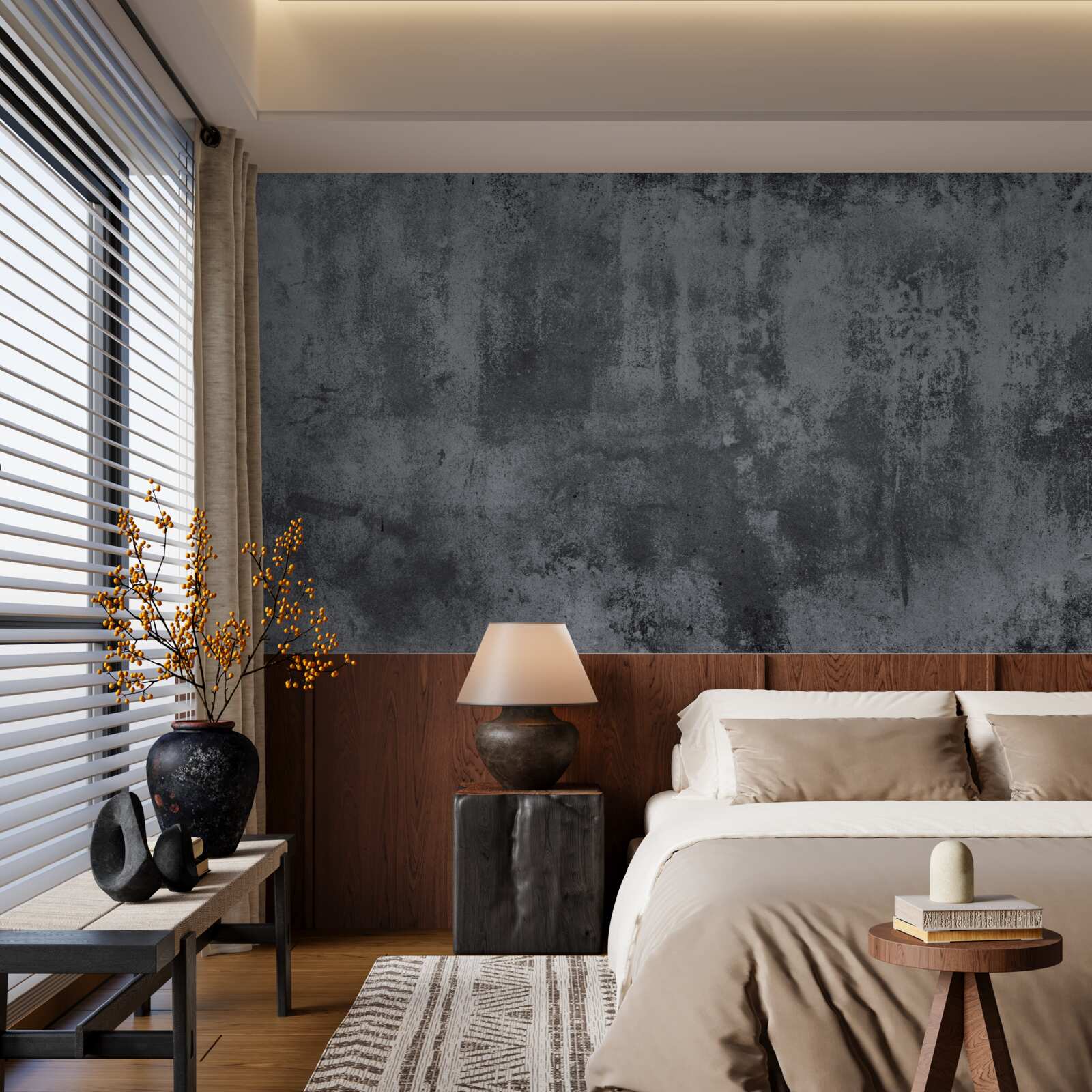 Papier peint la texture du mur est extrêmement sombre