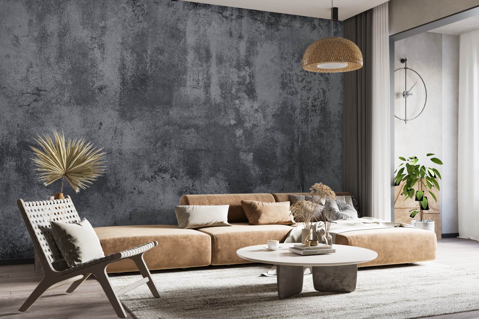 Papier peint la texture du mur est extrêmement sombre