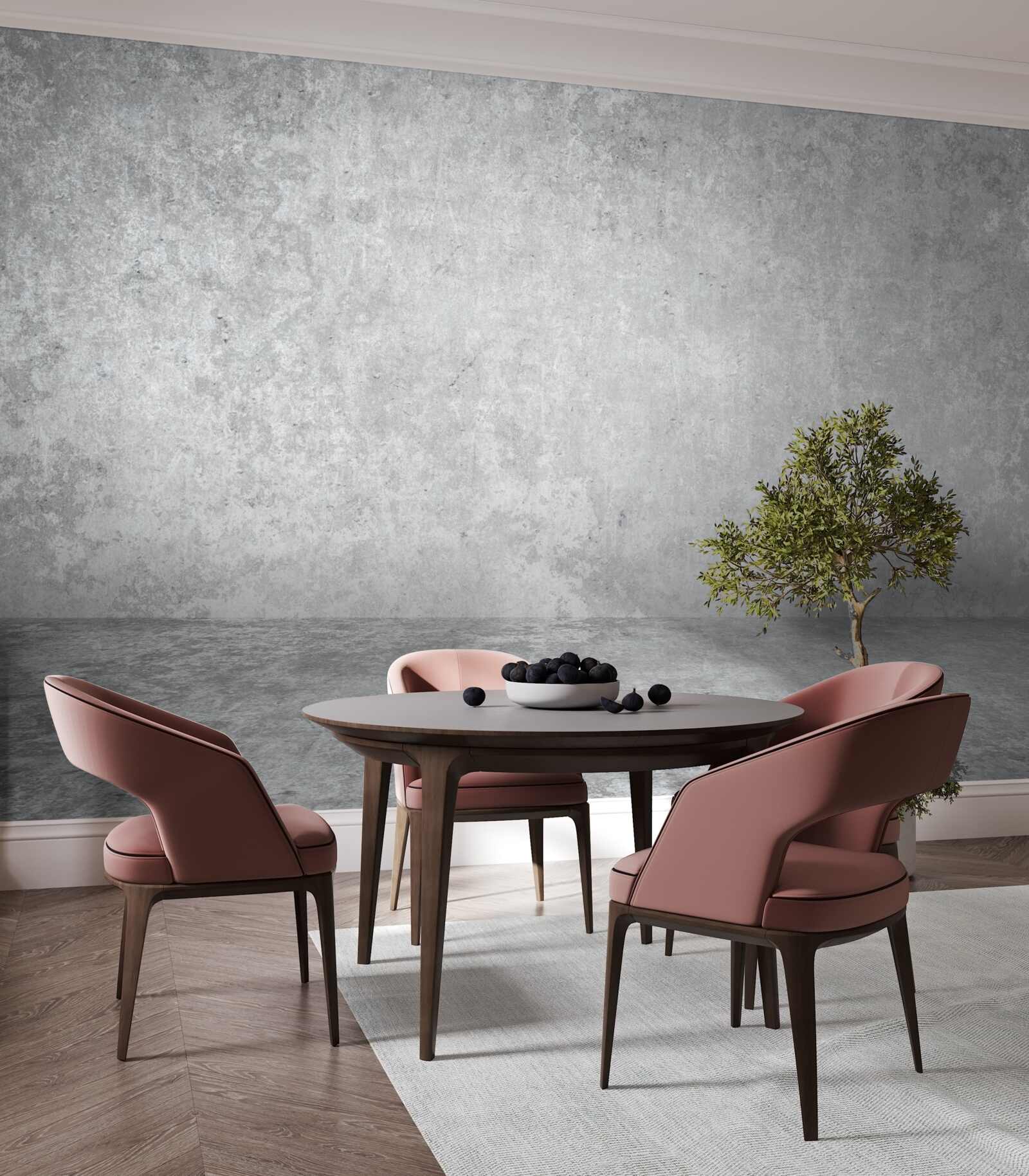 Papier peint mur en béton gris clair