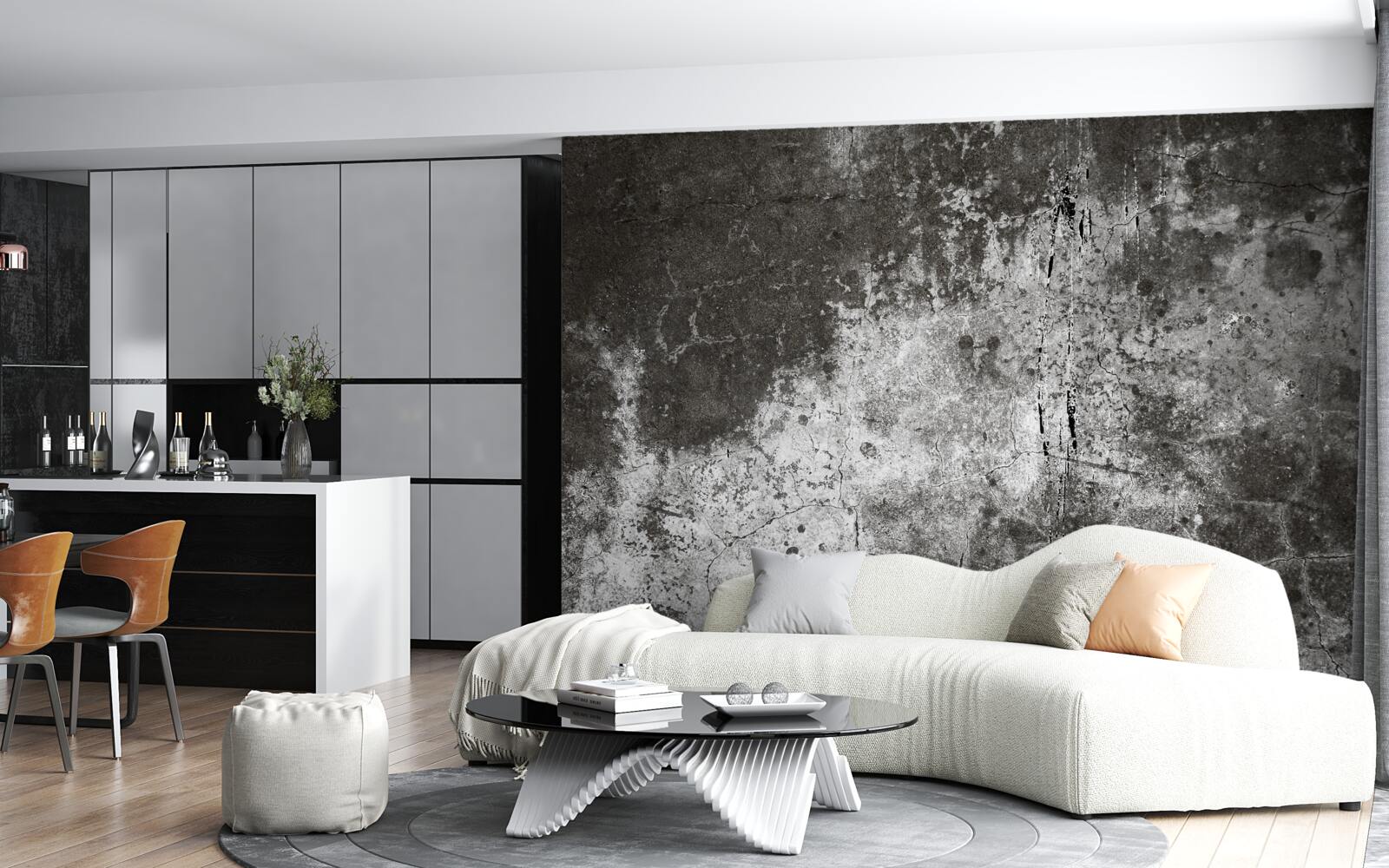 Papier peint fond de ciment en style grunge