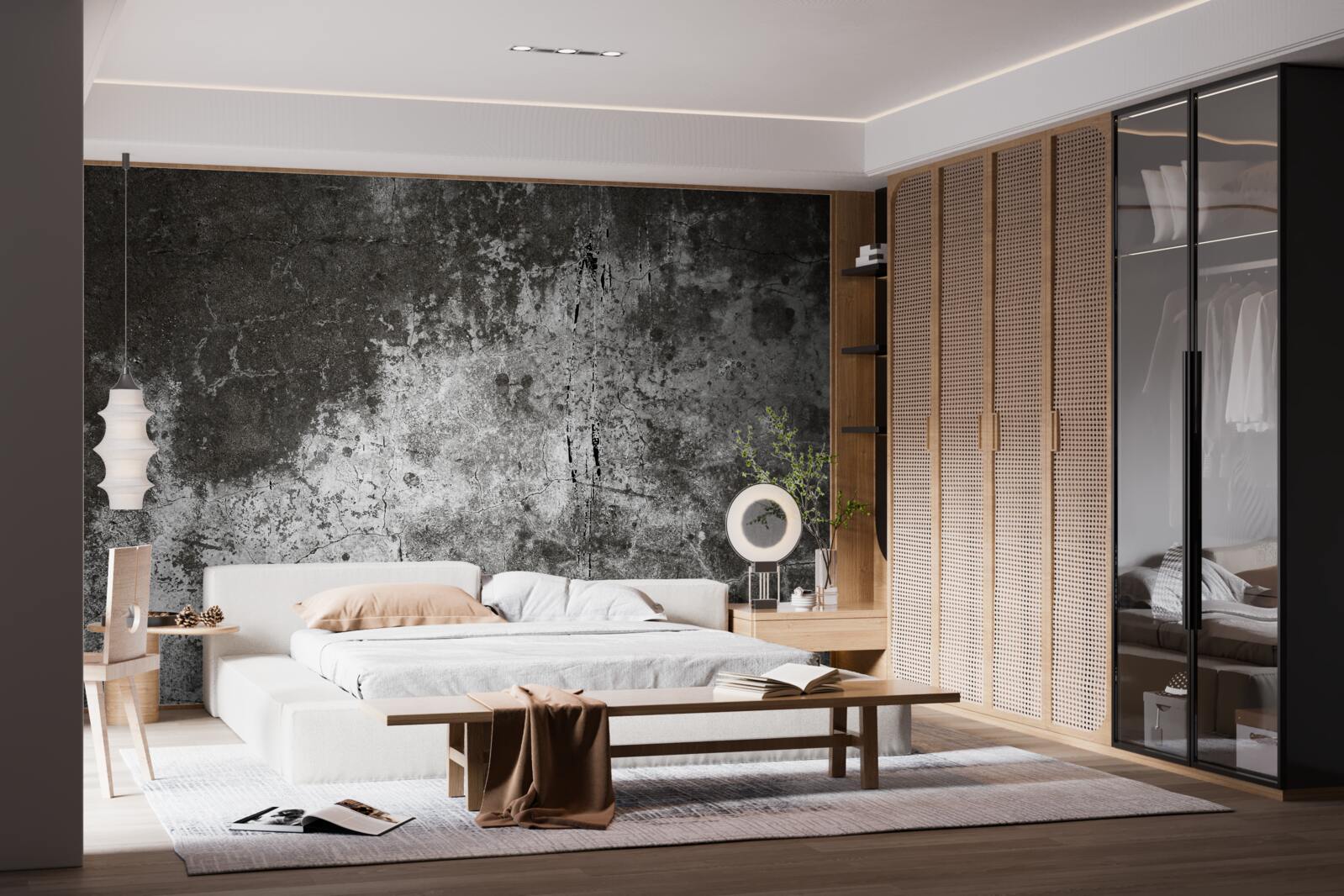 Papier peint fond de ciment en style grunge