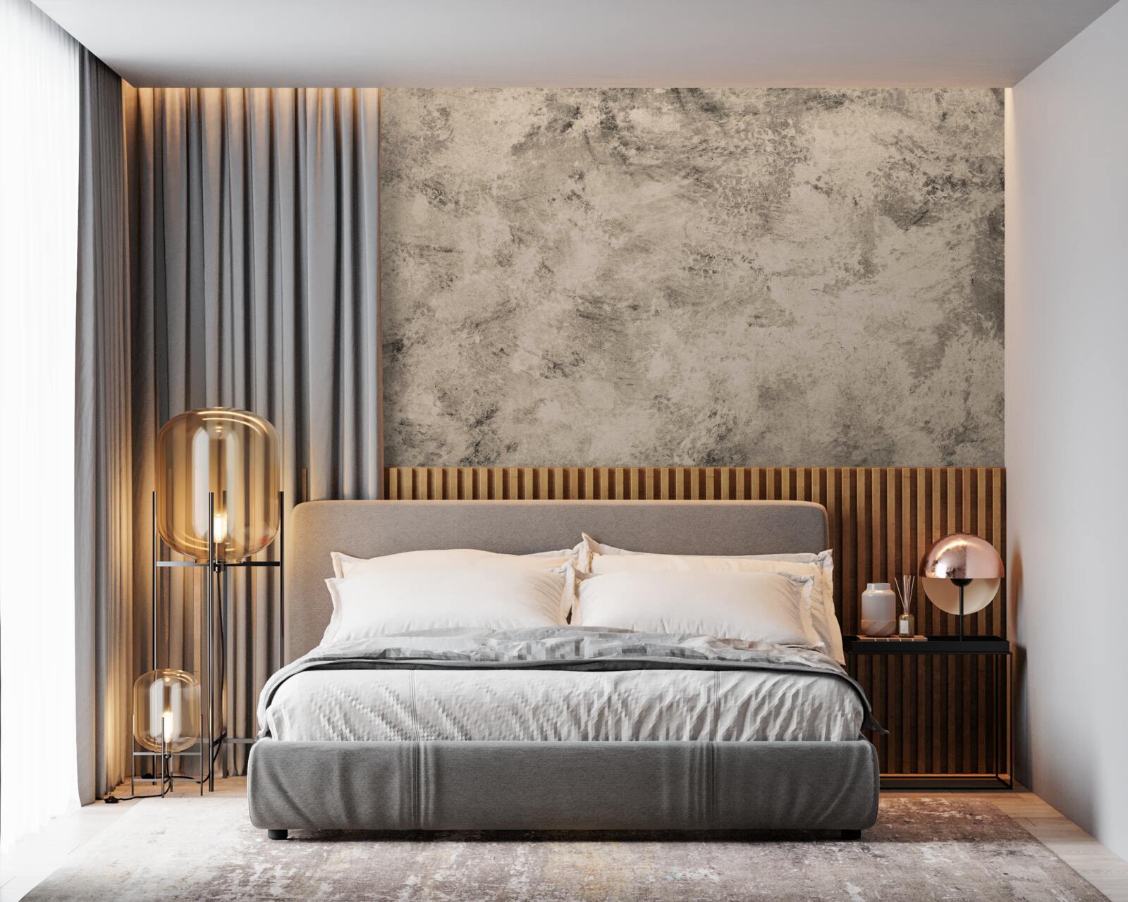 Papier peint construction de barrières en béton