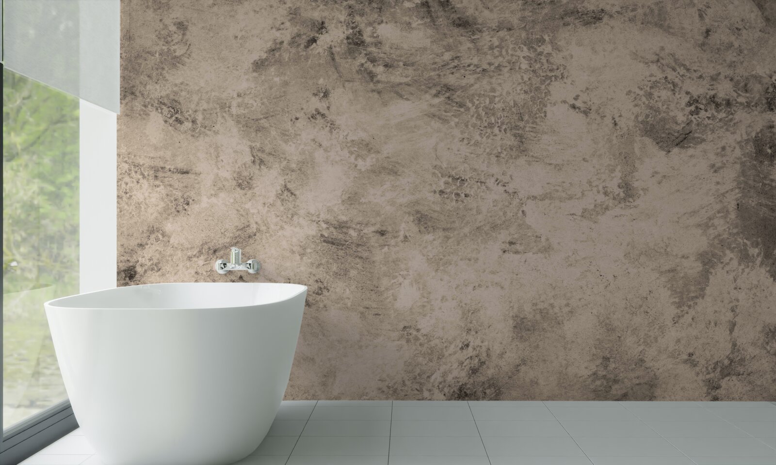 Papier peint construction de barrières en béton