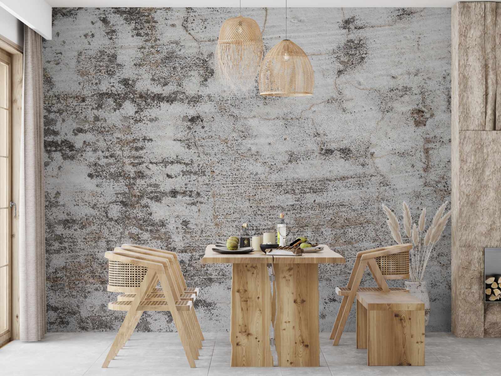 Papier peint Traces de peinture usée