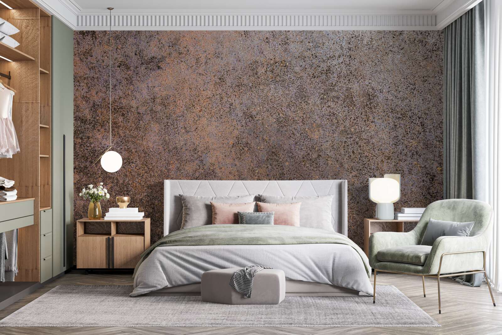 Papier peint vieux et a perdu son éclat