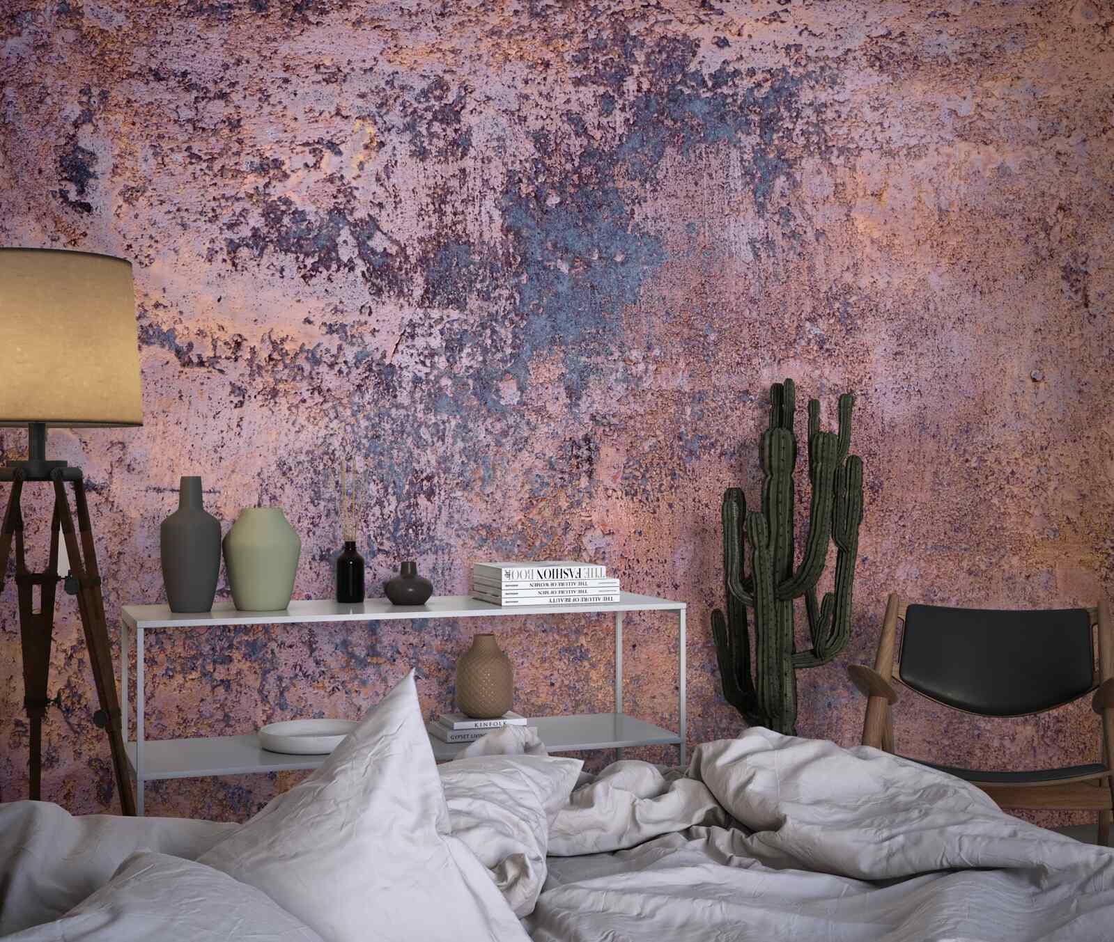 Papier peint vieille rouille sur le métal