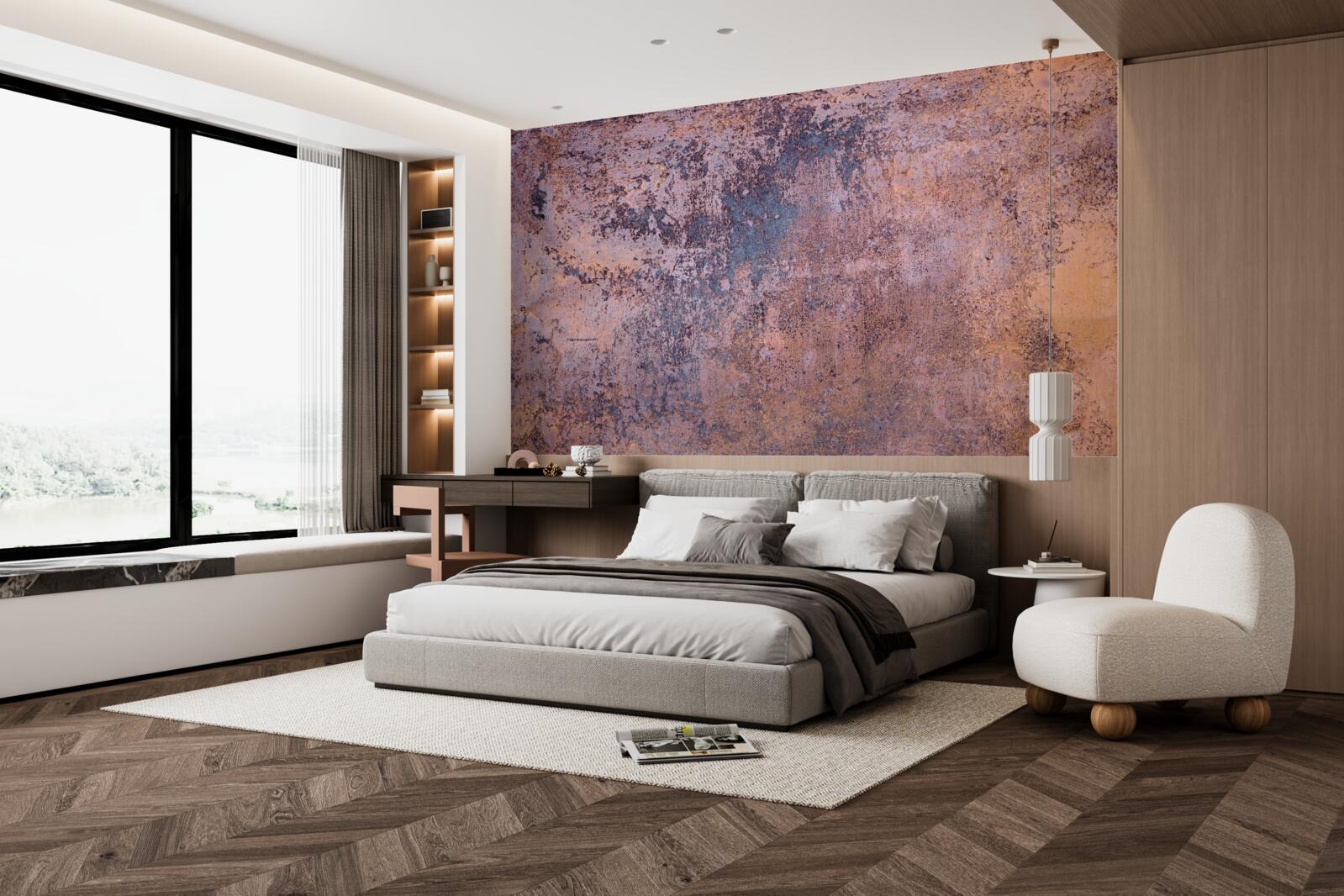 Papier peint vieille rouille sur le métal