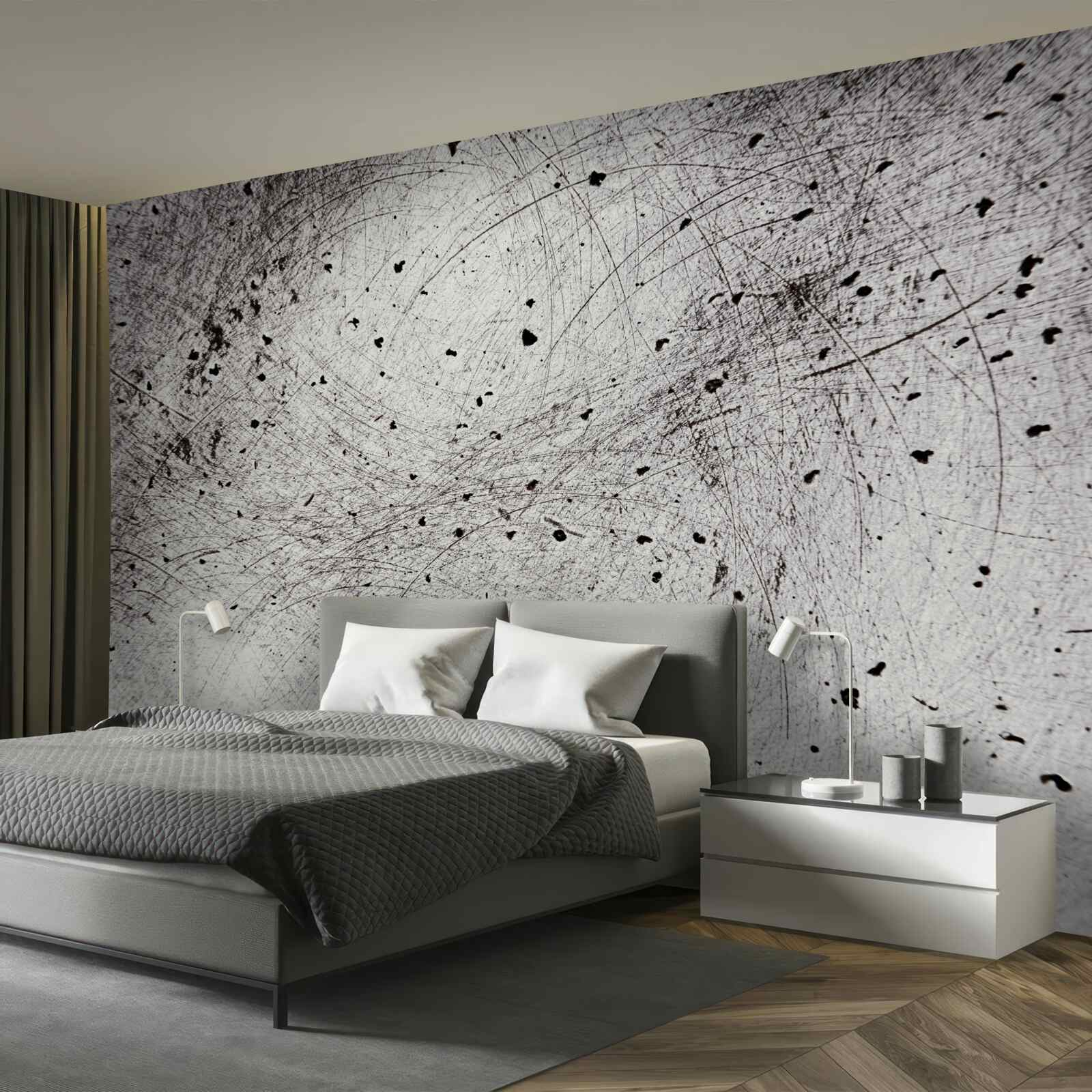 Papier peint béton gris foncé