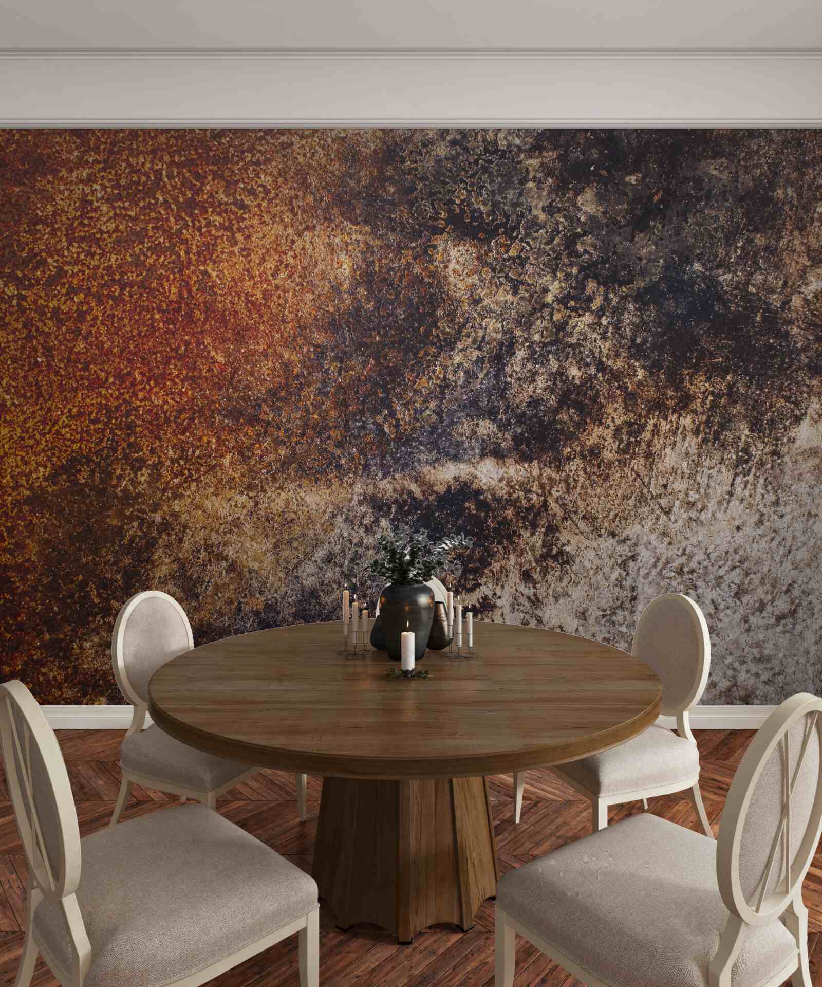 Papier peint arrière-plan avec des tons rouillés grunge