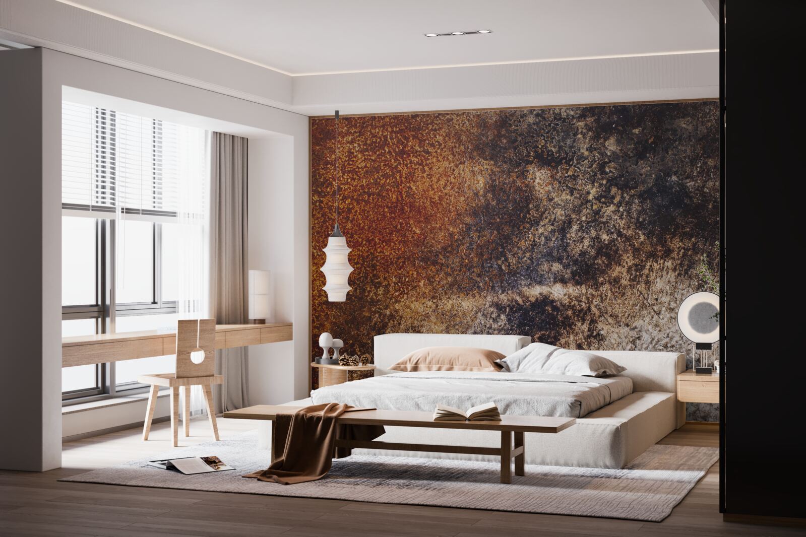 Papier peint arrière-plan avec des tons rouillés grunge