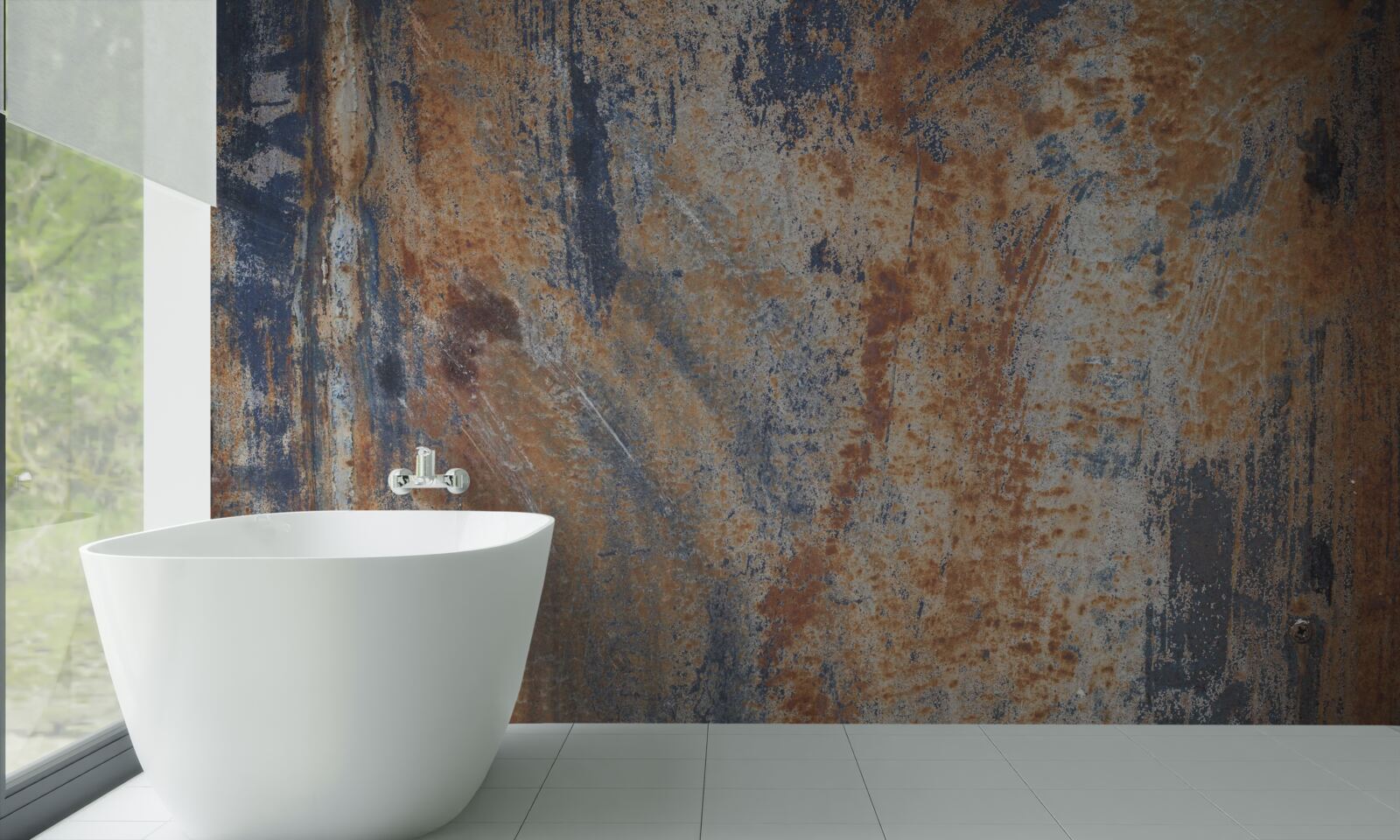 Papier peint mur opaque couvert de rouille