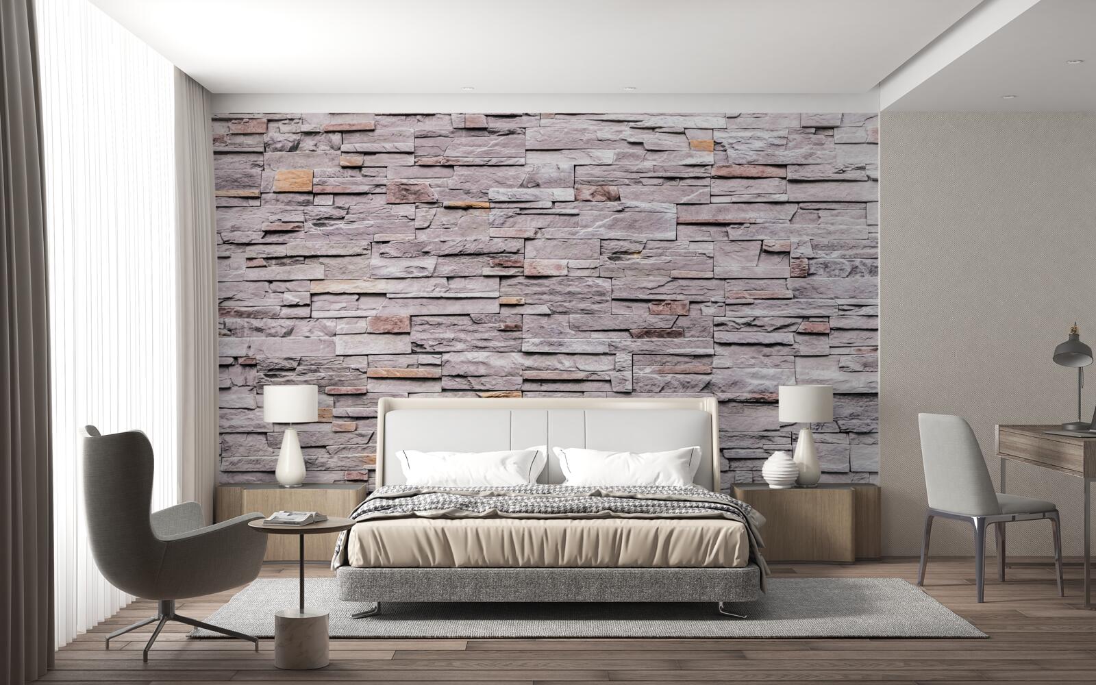 Papier peint structure en pierre