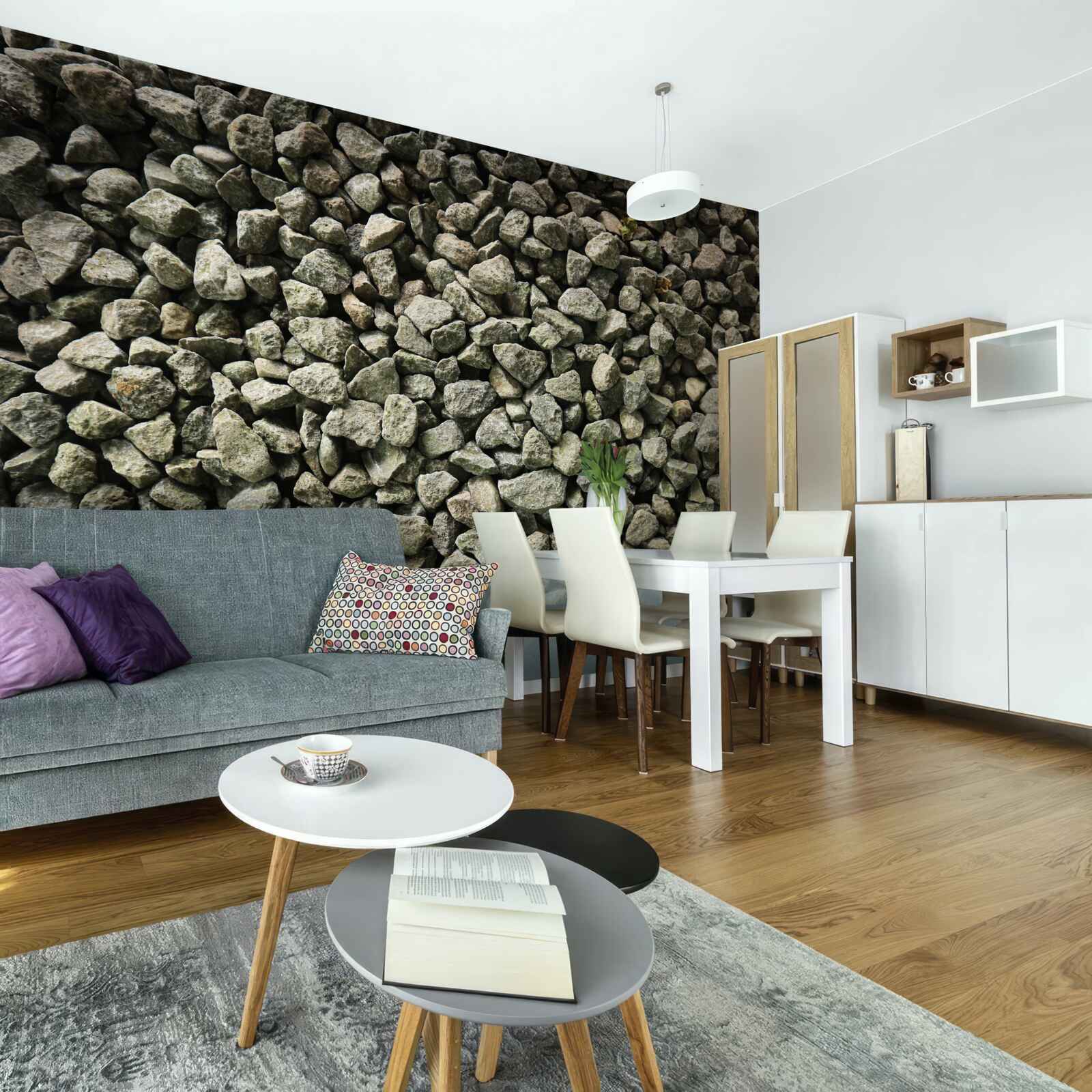 Papier peint mur de gravier