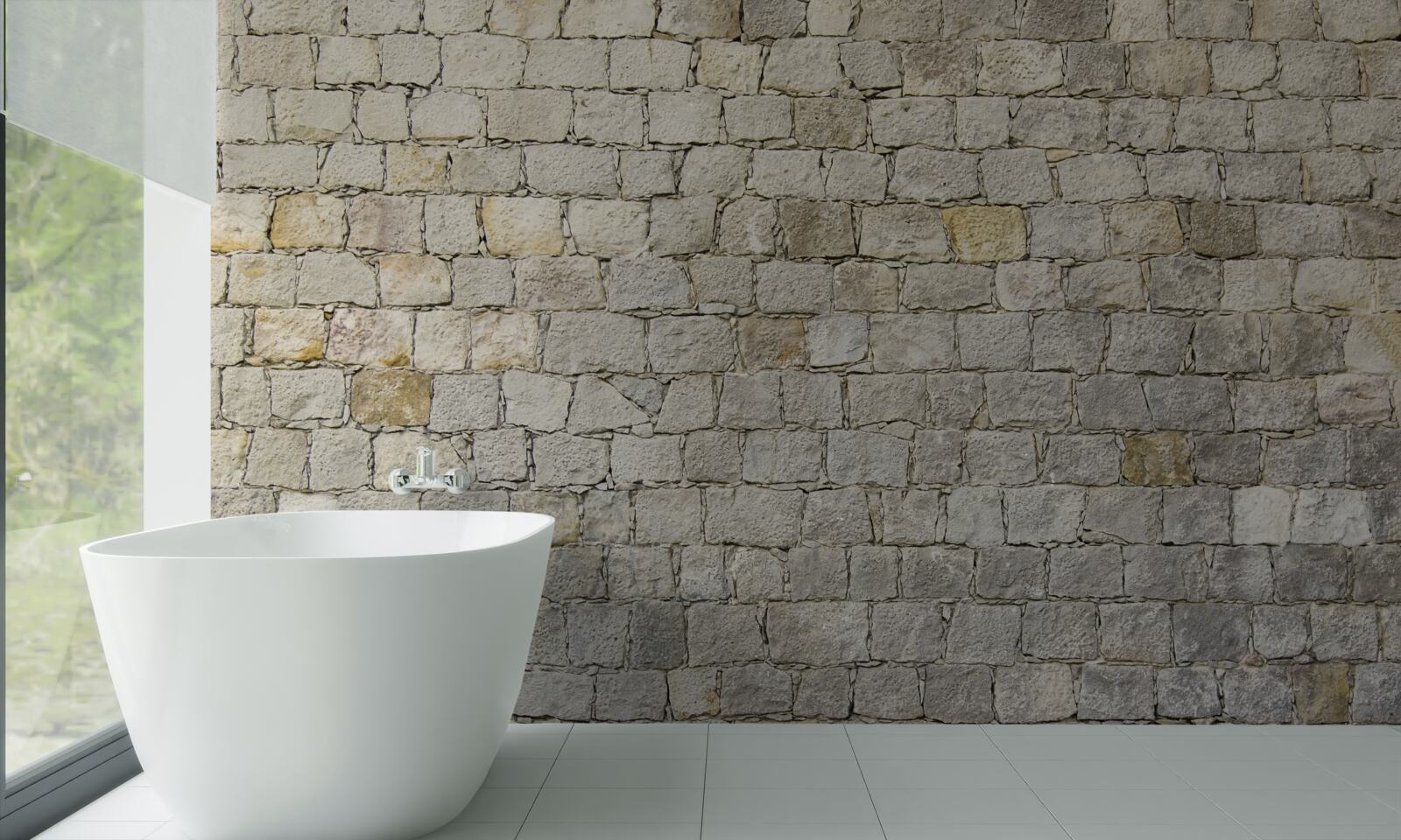 Papier peint restauration de l'aspect d'un mur en briques