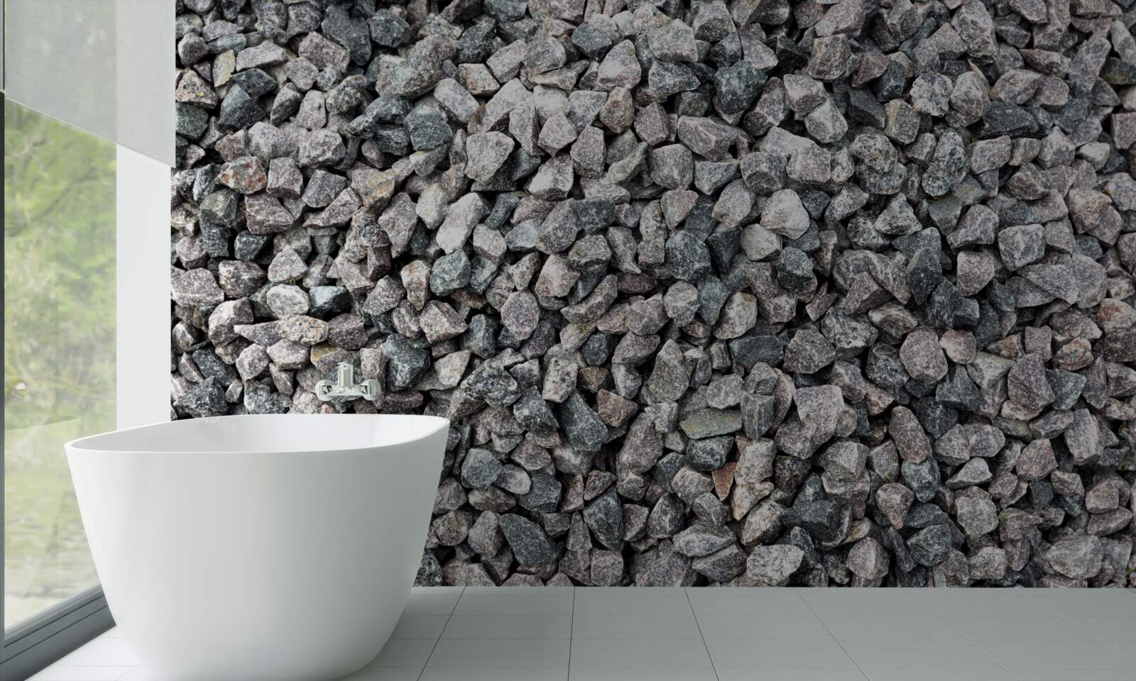 Papier peint beaucoup de pierres grises