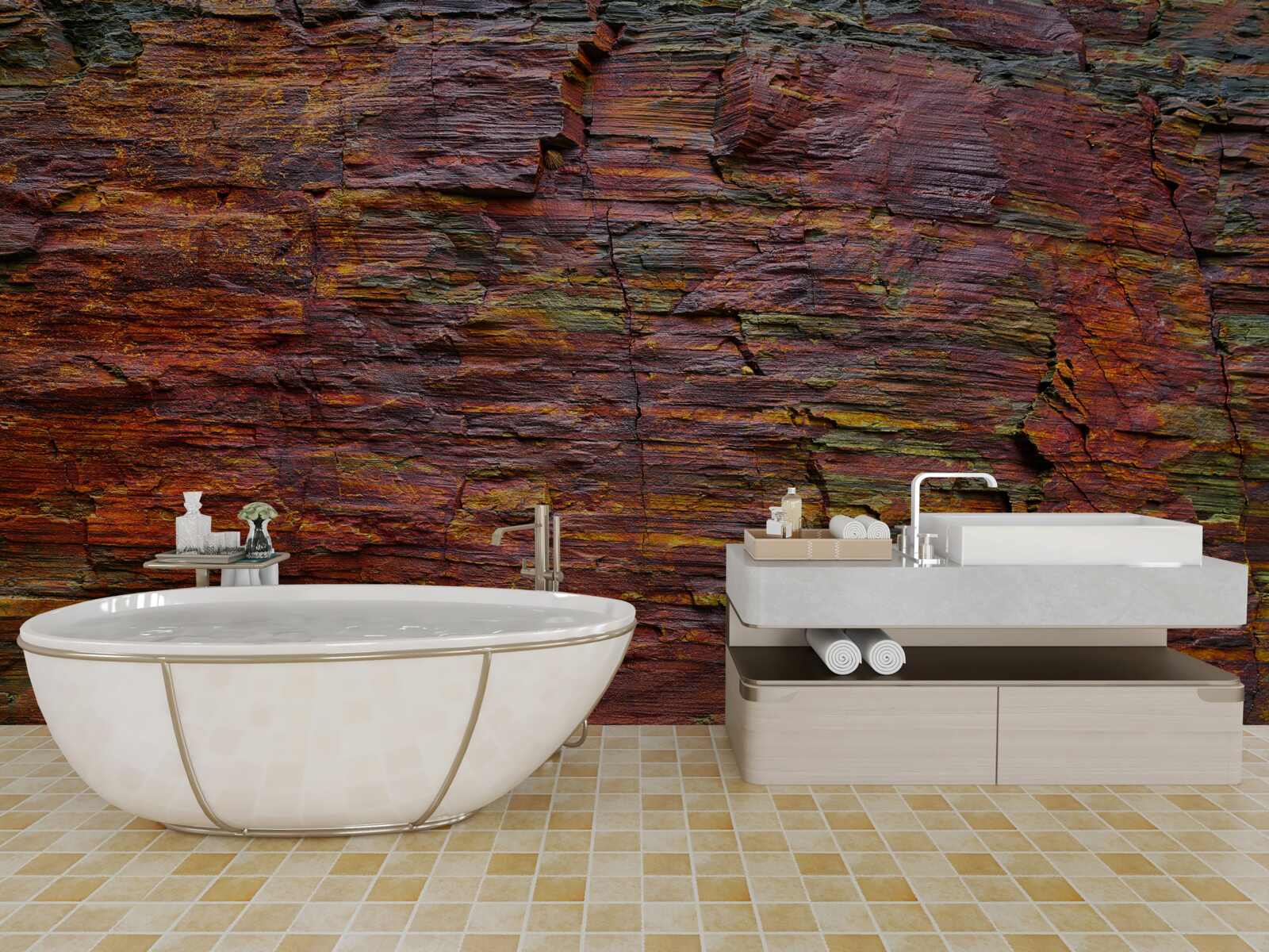 Papier peint l'arrière-plan est assombri les montagnes