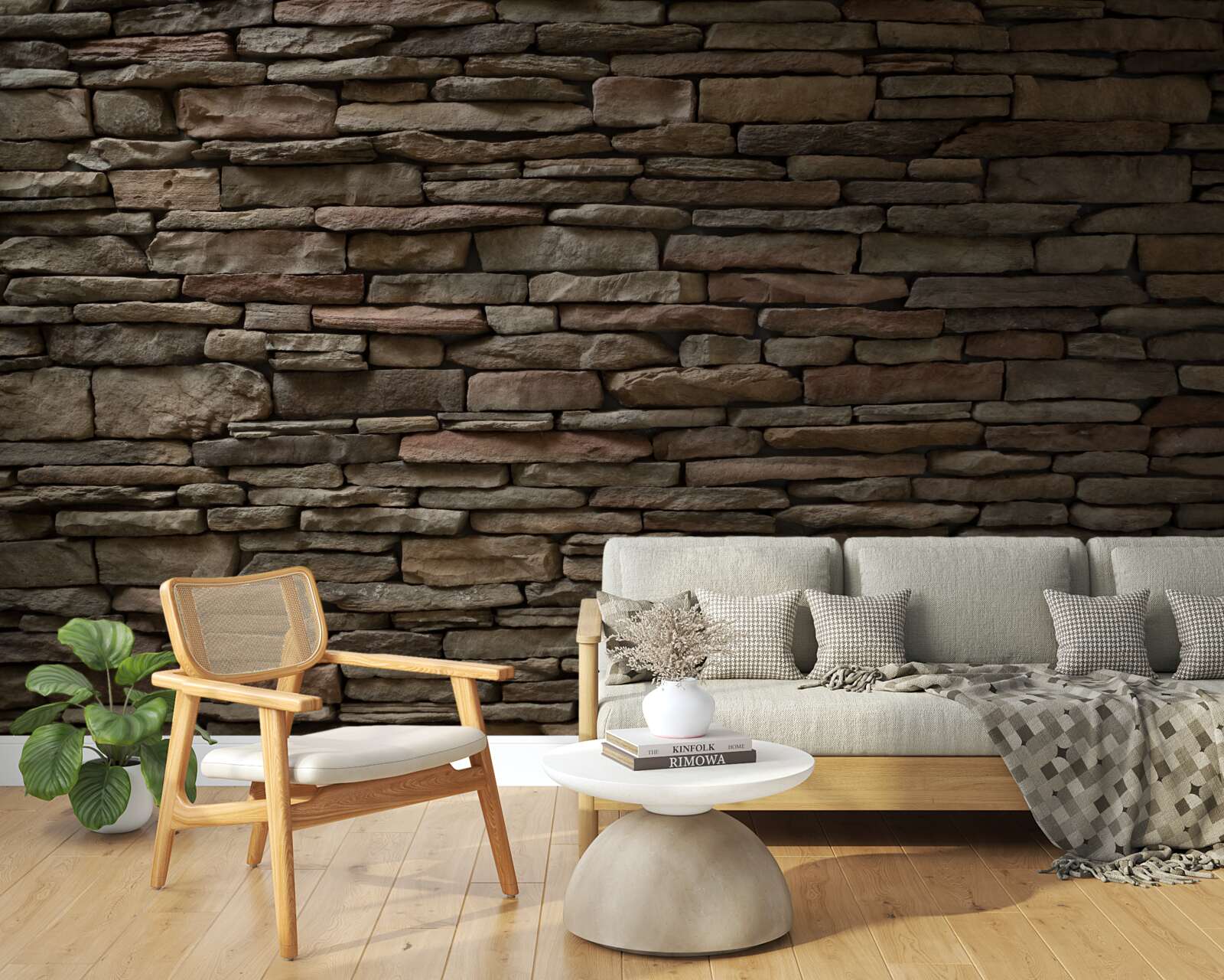 Papier peint la maçonnerie historique