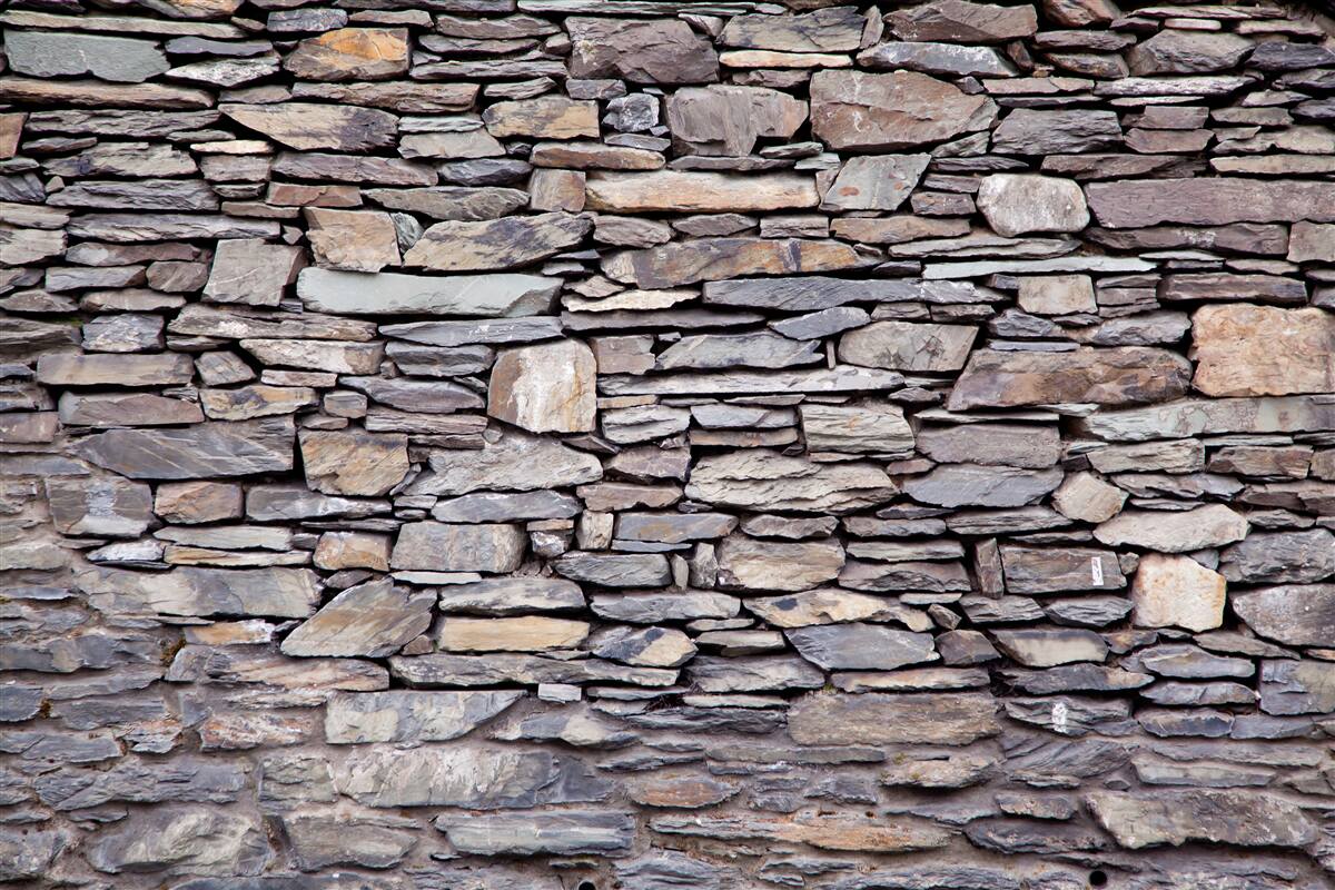 Papier peint mur en pierre grise