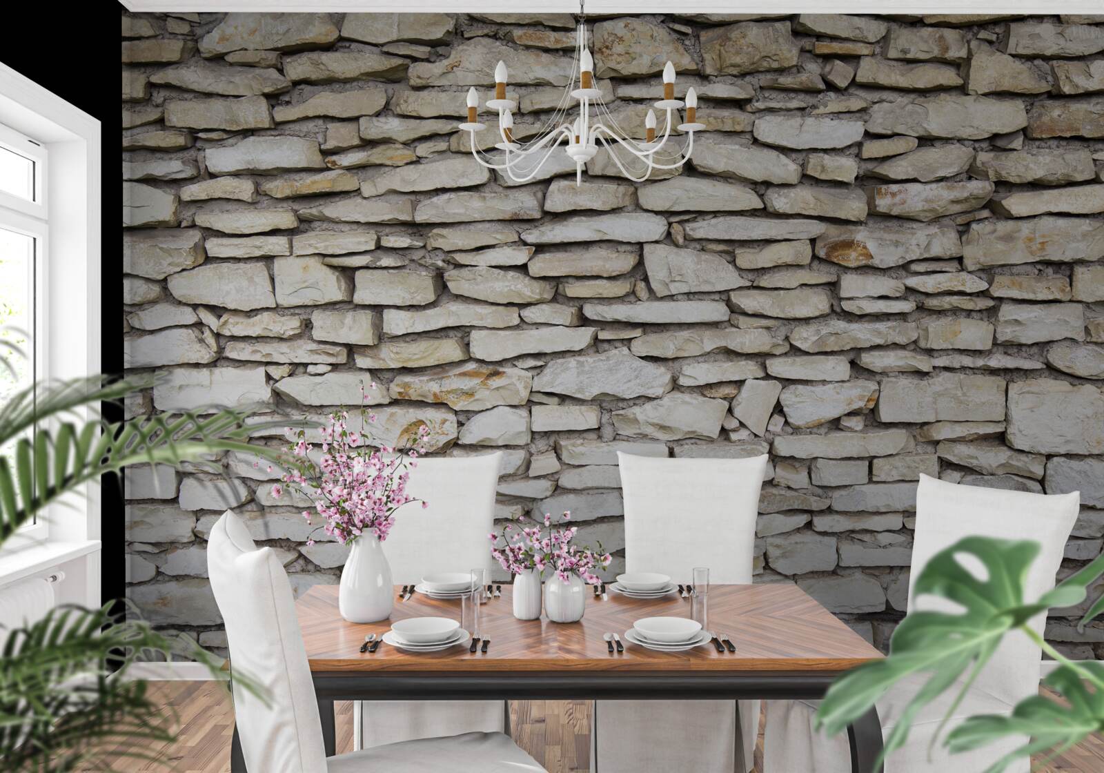 Papier peint Mur en pierre ancienne texturée