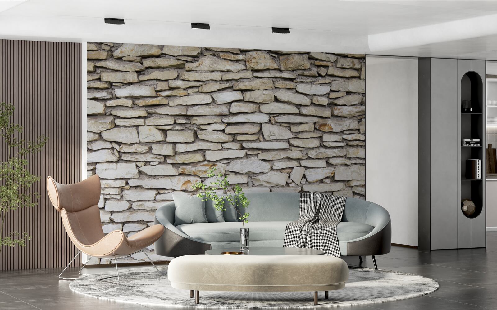 Papier peint Mur en pierre ancienne texturée