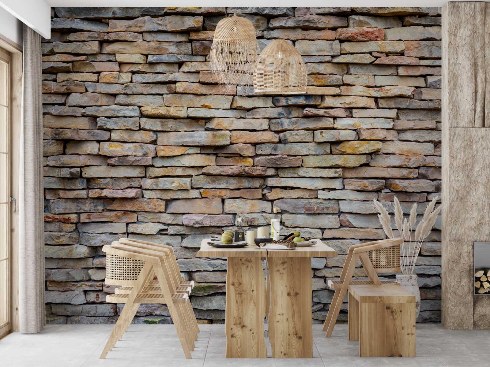 Papier peint structure des murs en pierre